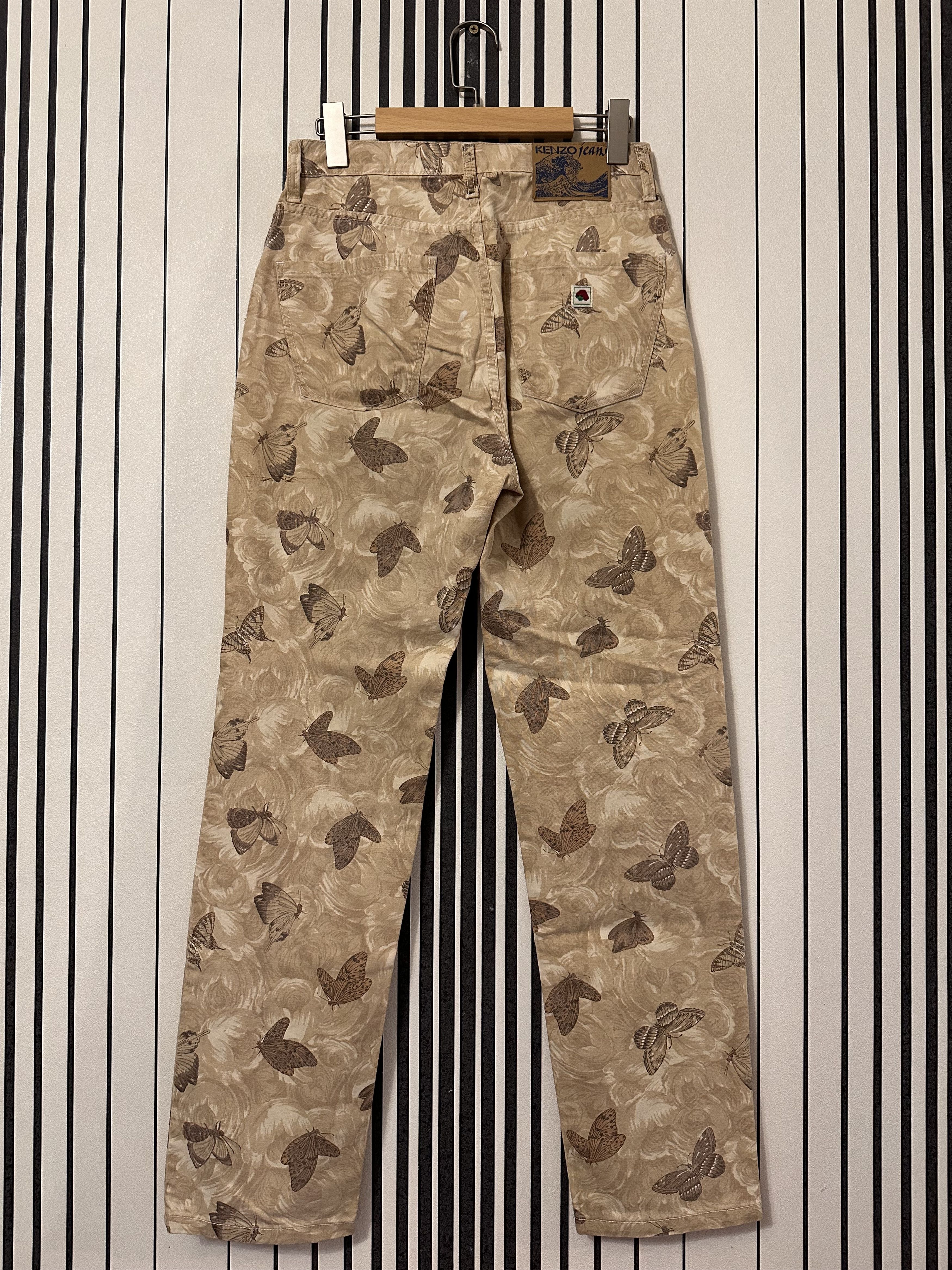 Japanese Brand × Kenzo × Vintage 90’s Kenzo x Miyuki “Butterflies Freedom” Art Y2k Denim Pant Size US 31 - 2 Thumbnail