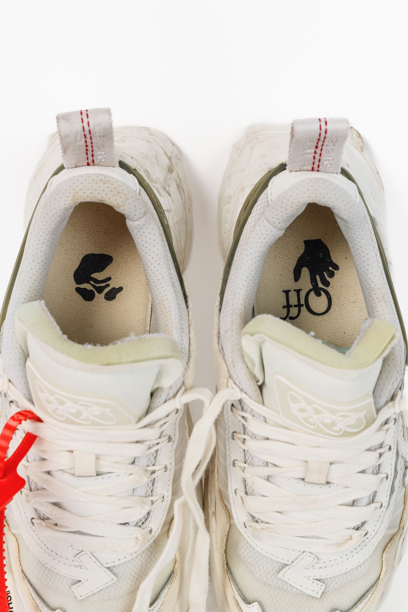 Off-White Off-White Odsy-1000 'White Light Grey' Platform Sneakers Size US 8.5 / IT 38.5 - 11 Thumbnail