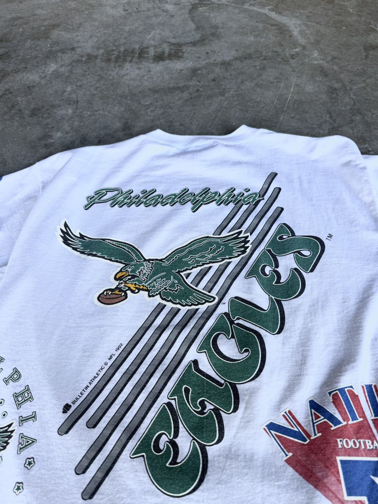 NFL Vintage Philadelphia Eagles Bulletin NFL All Over Shirt Size US XL / EU 56 / 4 - 3 Thumbnail