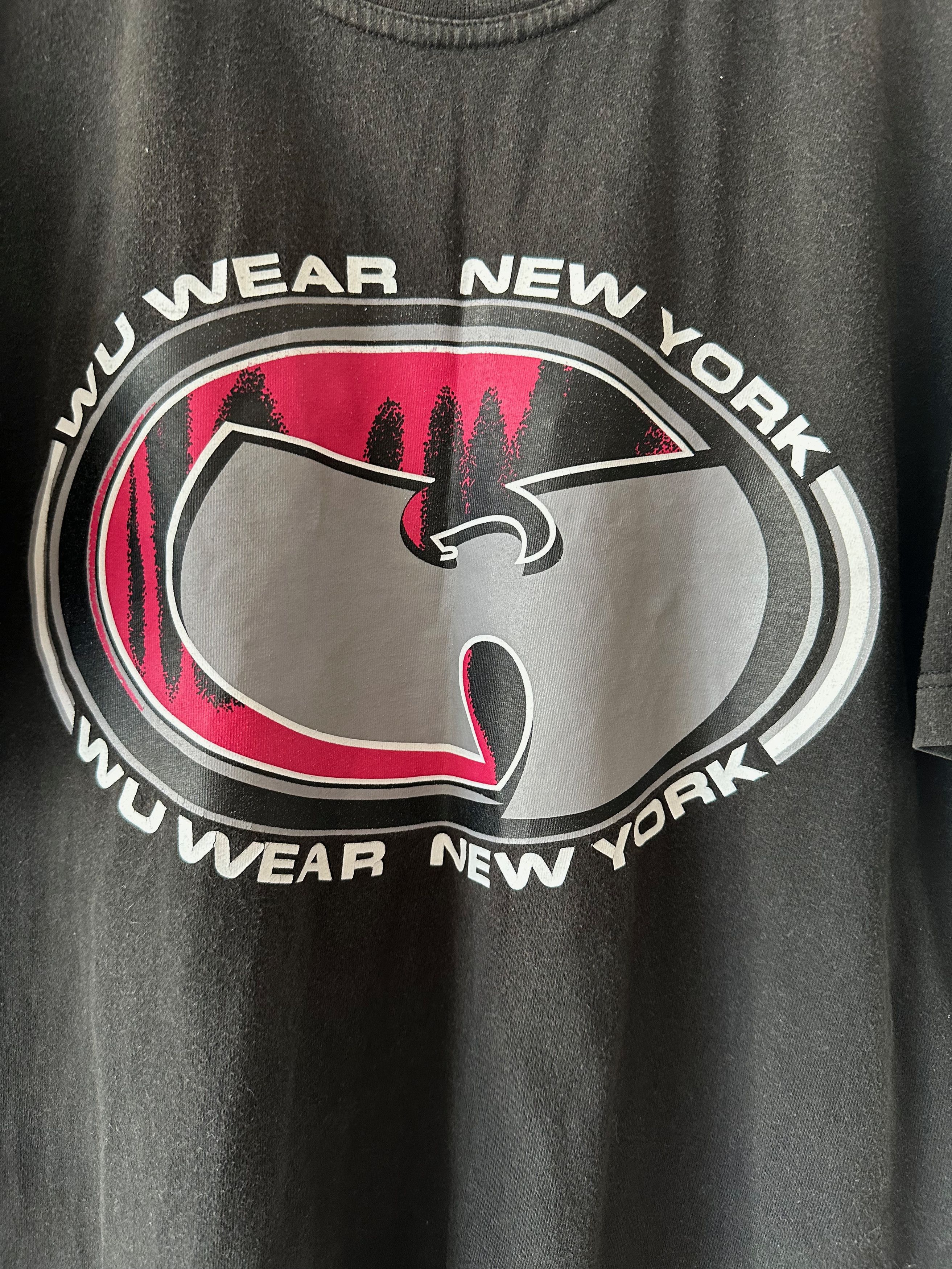 Rap Tees Wu Wear New York Wu Tang Clan faded black Rap Tee NYC Size US L / EU 52-54 / 3 - 2 Thumbnail