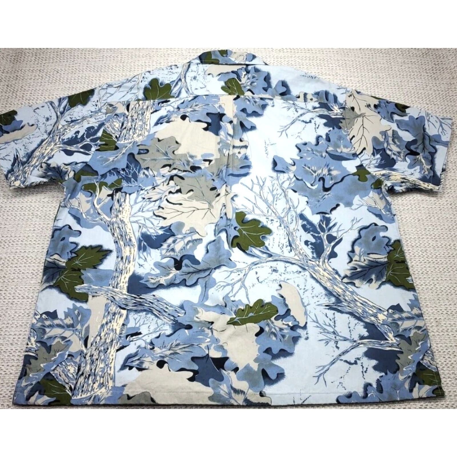ALOHAS VINTAGE Aisokula Fiji Hawaiian Shirt Mens 4XL Button-Up Short Sleeve Floral Aloha Blue Size US XXL / EU 58 / 5 - 7 Thumbnail