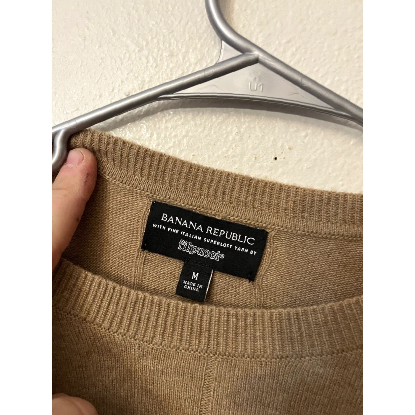 Banana Republic Banana Republic Sweater Mens Medium Brown Filpucci Merino Wool Long Sleeve Crew Neck Pullover Casual Travel All Seasons Size US M / EU 48-50 / 2 - 3 Thumbnail