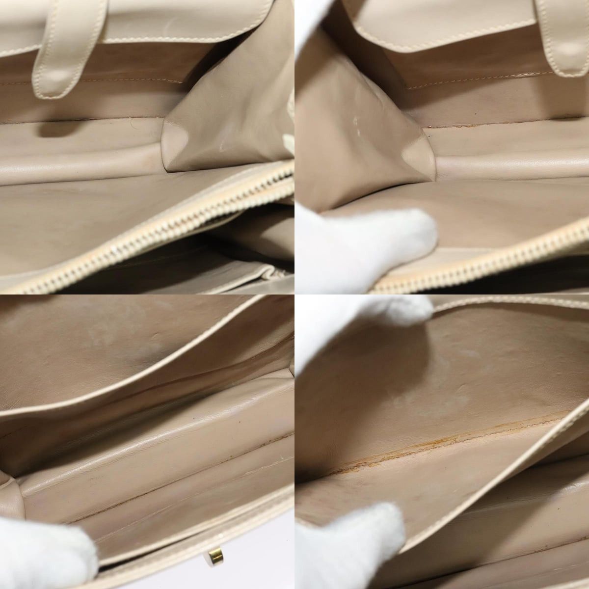 Gucci GUCCI Shoulder Bag Leather Cream Gold Size ONE SIZE - 12 Thumbnail