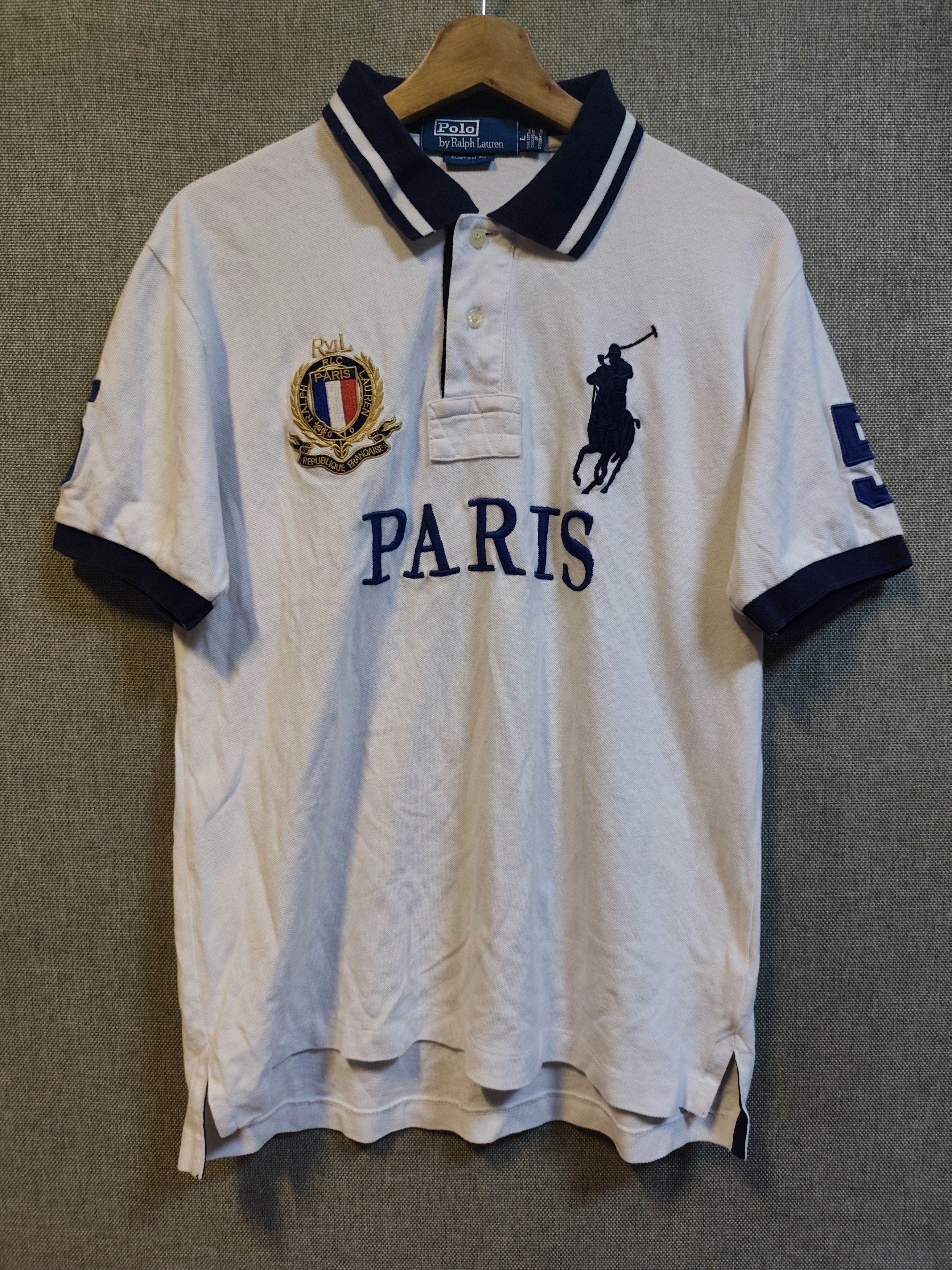 Polo Ralph Lauren Vintage Polo Ralph Lauren Paris Shirt Size US M / EU 48-50 / 2 - 1 Thumbnail