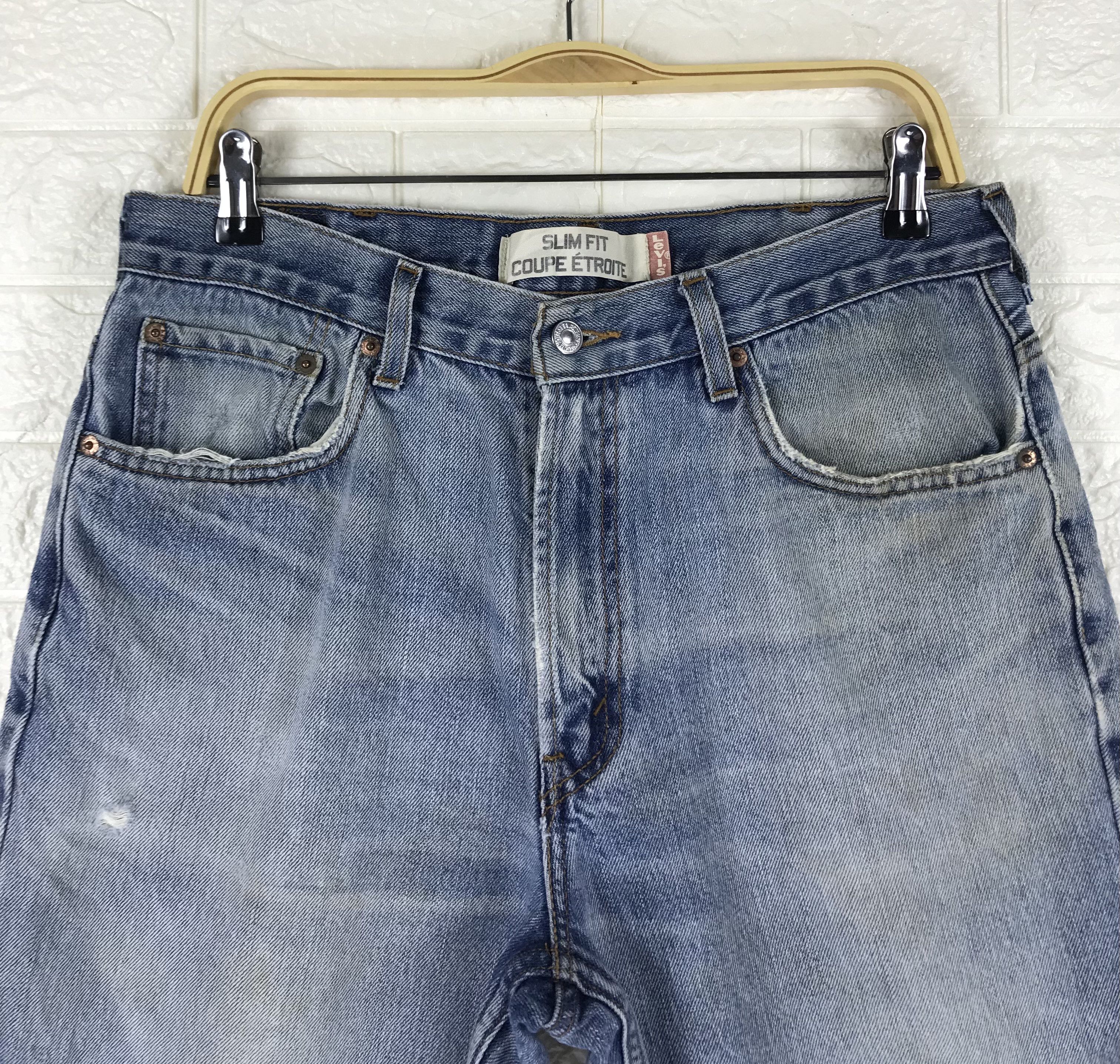 Levi's Vintage Levi's 511 Slim Fit Jeans Faded Blue Denim Size US 34 / EU 50 - 2 Thumbnail