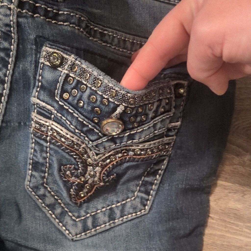 Rock Revival Rock Revival Haile Mid Rise Skinny Jeans Size 27 Size 27" / US 4 / IT 40 - 13 Thumbnail