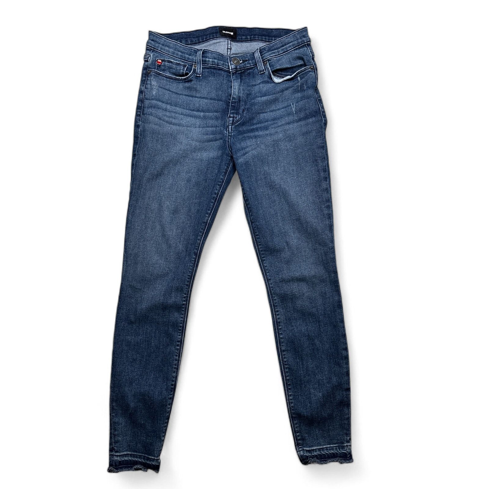 Hudson Hudson Natalie Super Skinny Mid Rise Ankle Raw Hem Jeans 28 Size 28" / US 6 / IT 42 - 1 Thumbnail