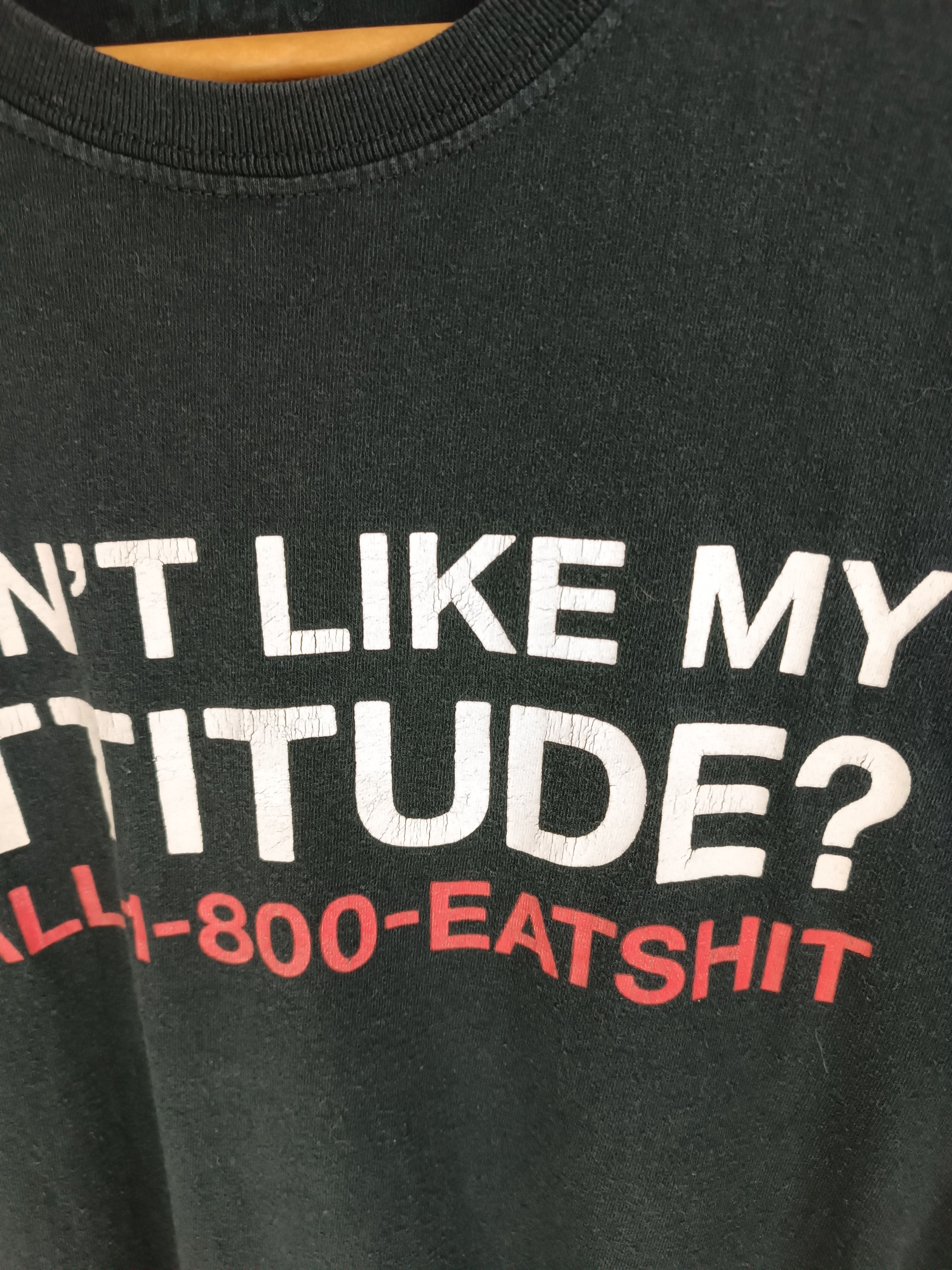 Vintage VINTAGE CALL 1-800-EATSHIT HUMOR ADULT FUNNY TEE Size US L / EU 52-54 / 3 - 8 Thumbnail