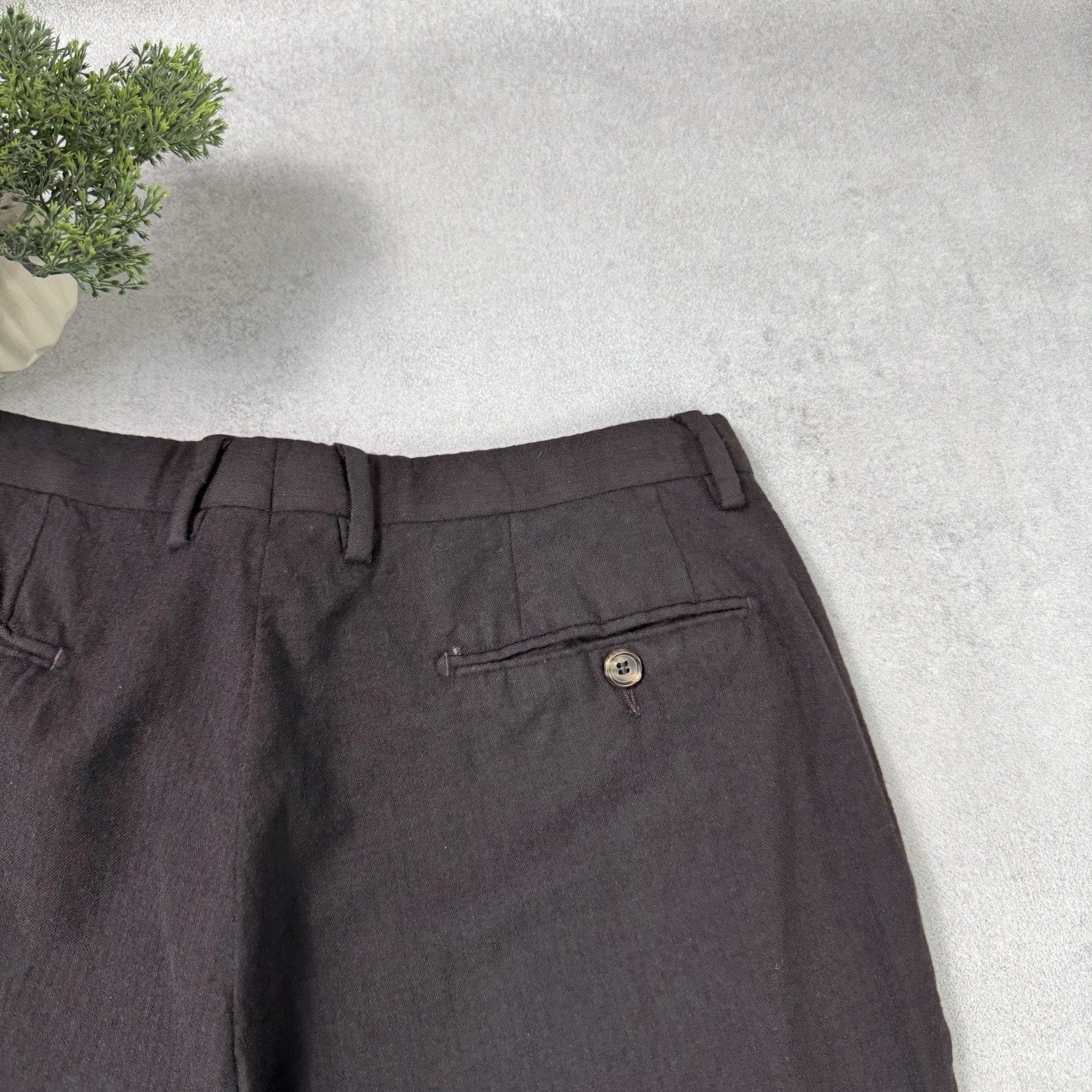 Gucci Vintage Men Gucci Wool Trousers Black Pants Size US 31 - 19 Thumbnail