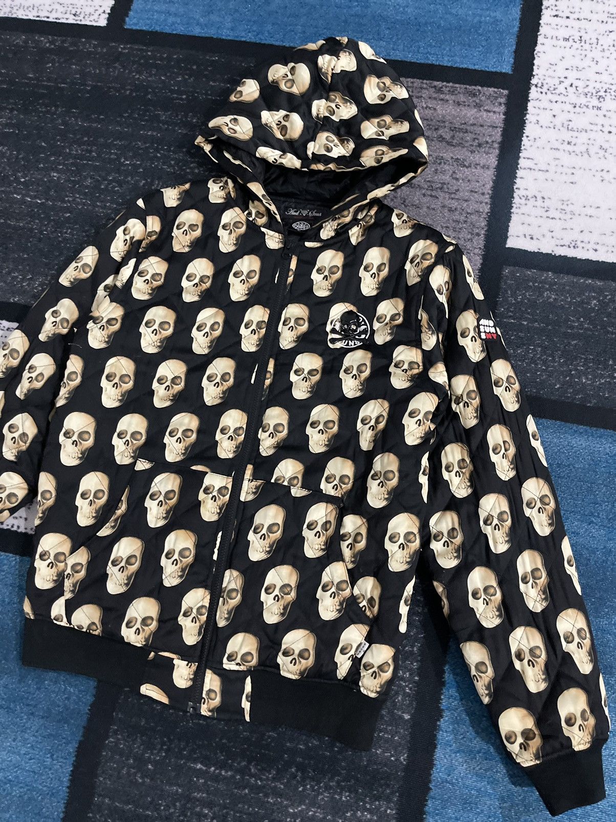 Japanese Brand AND SUNS SKULS FULLPRINT HOODIE JACKET Size US L / EU 52-54 / 3 - 3 Thumbnail