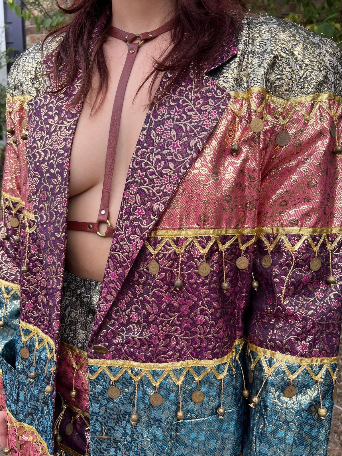 Other 1990s Sandy Starkman Metallic Brocade Coin Set (2 Piece) Size ONE SIZE - 3 Thumbnail