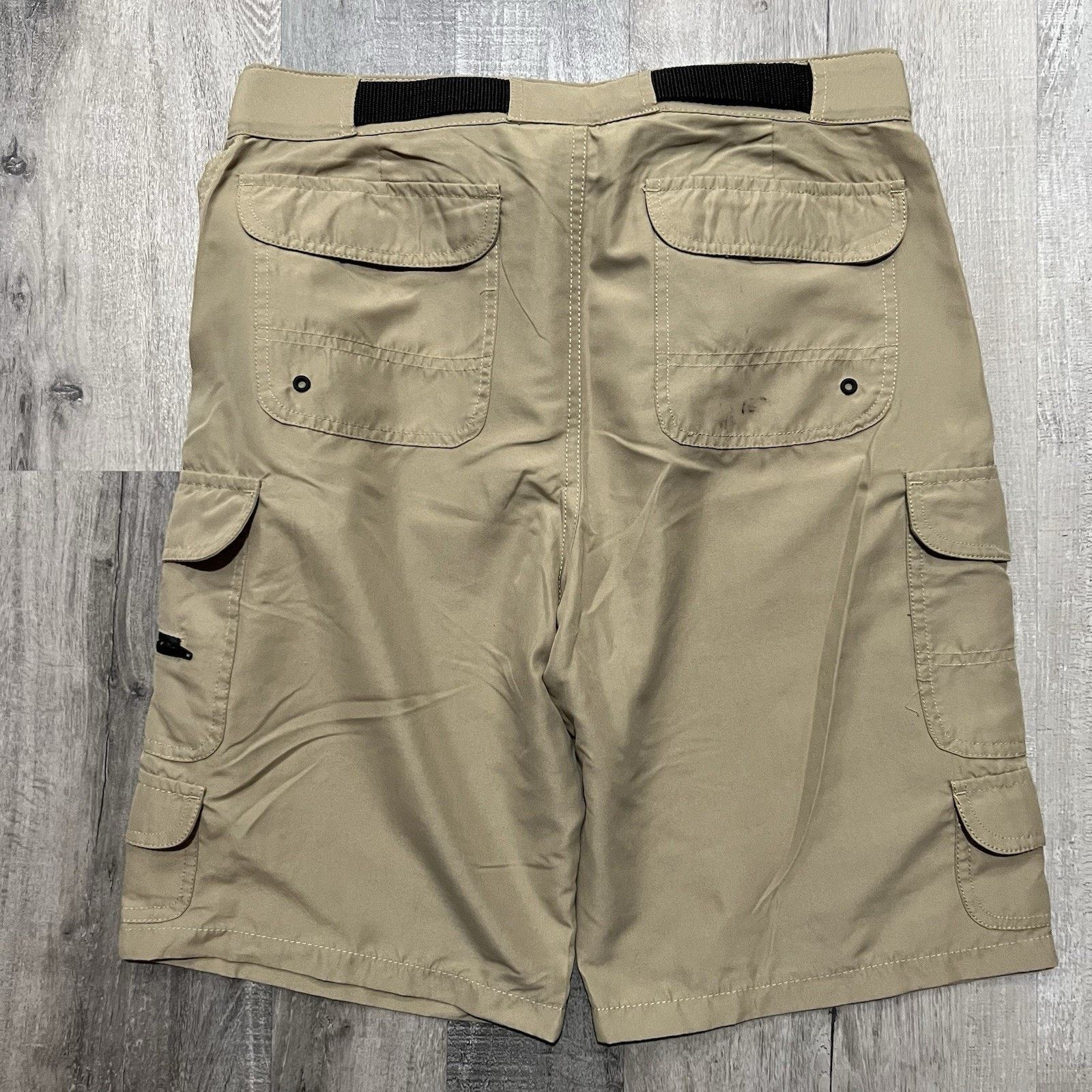 Other Denali Hybrid Cargo Shorts Khaki 32 Web Belted Waist Cycling Size US 32 / EU 48 - 2 Thumbnail