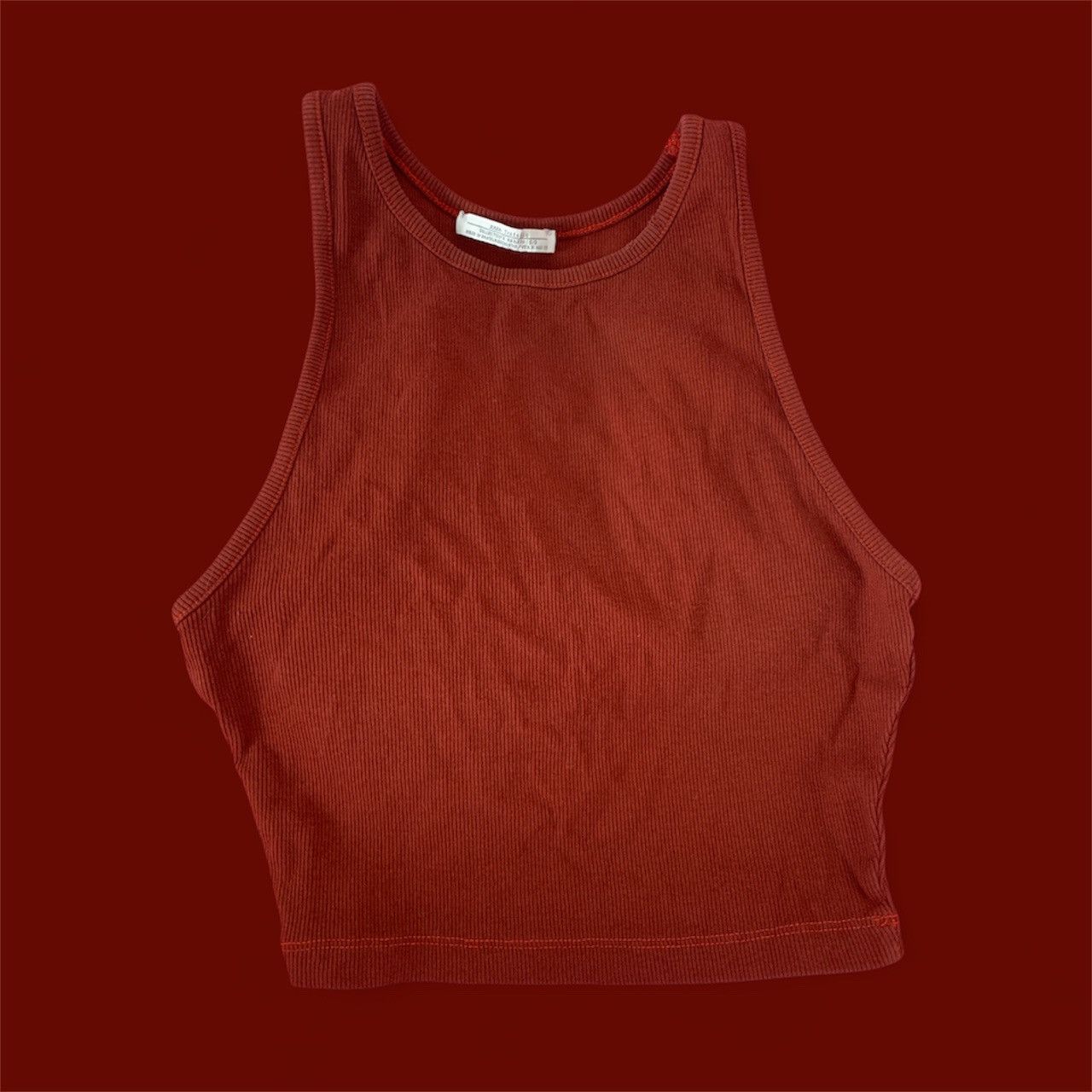 Zara Zara Burgundy Crop Top Size S / US 4 / IT 40 - 2 Thumbnail