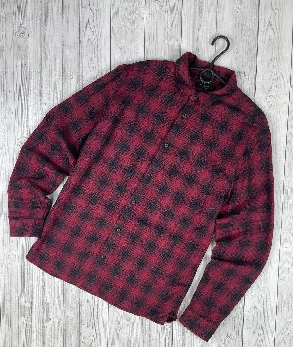 Allsaints Vintage Allsaints plaid shirt size XL Size US XL / EU 56 / 4 - 1 Thumbnail