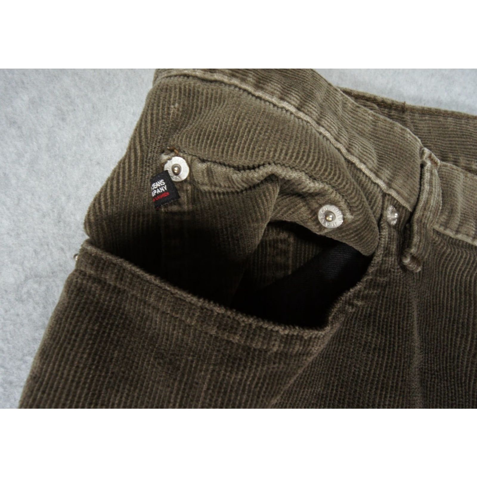Polo Ralph Lauren VINTAGE Polo Ralph Lauren Pants Womens 12 Green Corduroy Chino Outdoor Stretch Flat Front Regular Size 34" / US 12 / IT 48 - 3 Thumbnail
