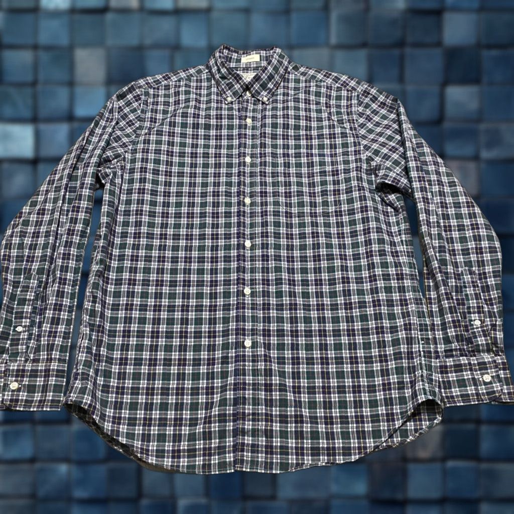 J.Crew J.CREW Mens Shirt Multicolor Plaid Long Sleeve Button-Down 100% Cotton M Adult Medium Regular Cotton Versatile Classic Mens Size US M / EU 48-50 / 2 - 1 Thumbnail