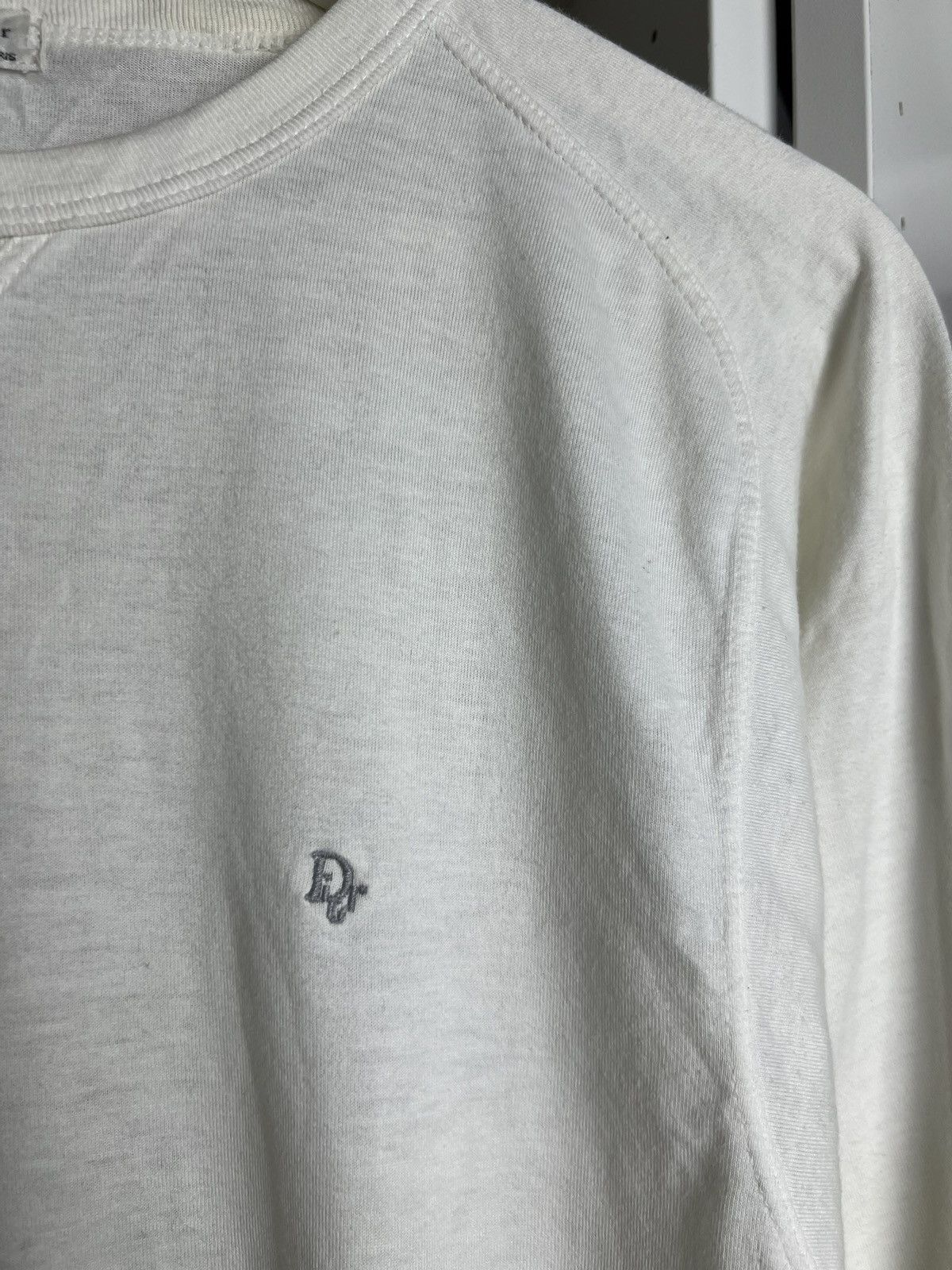 Christian Dior Monsieur × Dior × Vintage Vintage 90s Christian Dior small logo white sweatshirt S y2k Size US S / EU 44-46 / 1 - 4 Thumbnail