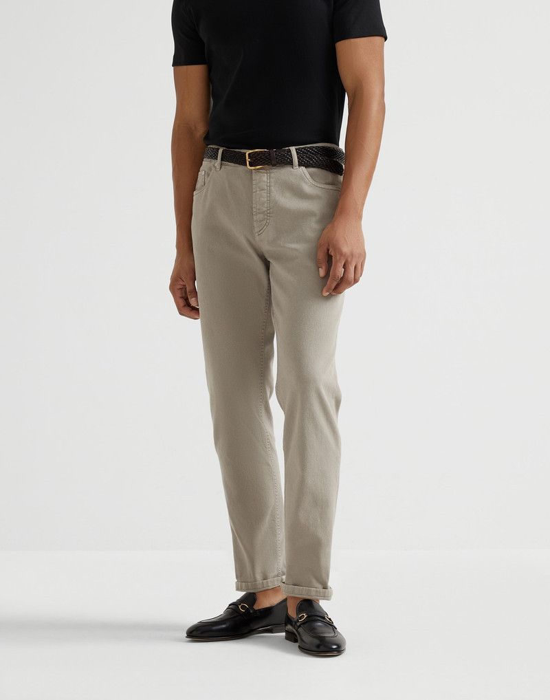 Brunello Cucinelli o1la1rc1a0326 Dyed Denim Pants in Grey Size US 32 / EU 48 - 1 Thumbnail