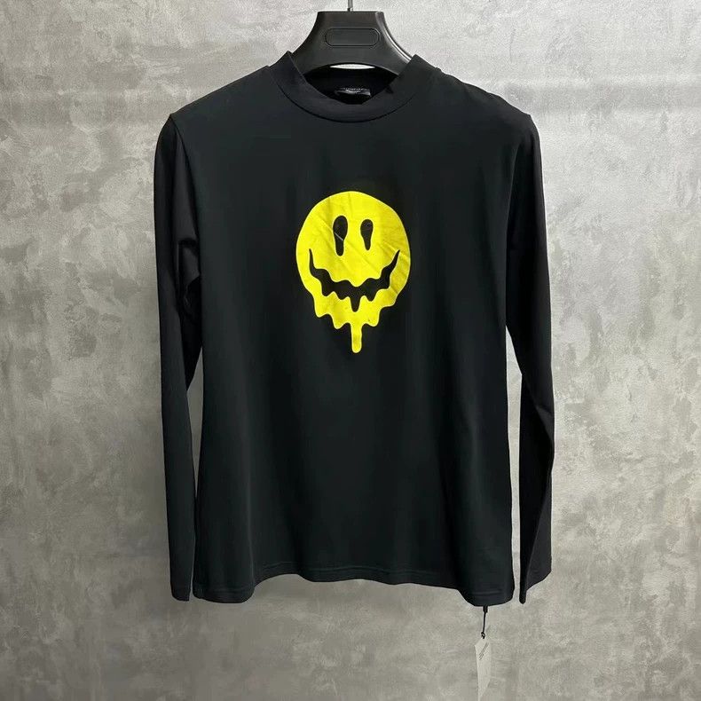 Balenciaga Balenciaga Black grimace print logo long sleeve Size US L / EU 52-54 / 3 - 1 Thumbnail