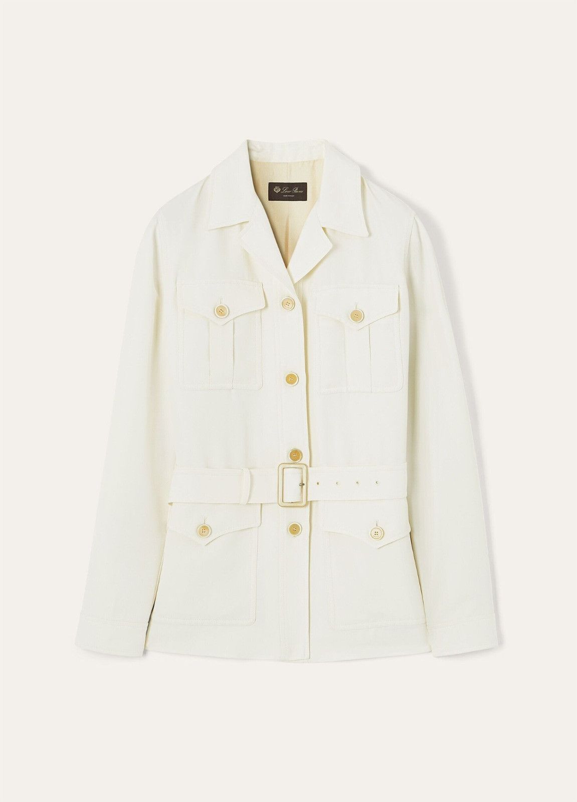 Loro Piana o1srvl11e0526 FAP0224 Kelis Jacket in White Size M / US 6-8 / IT 42-44 - 1 Thumbnail