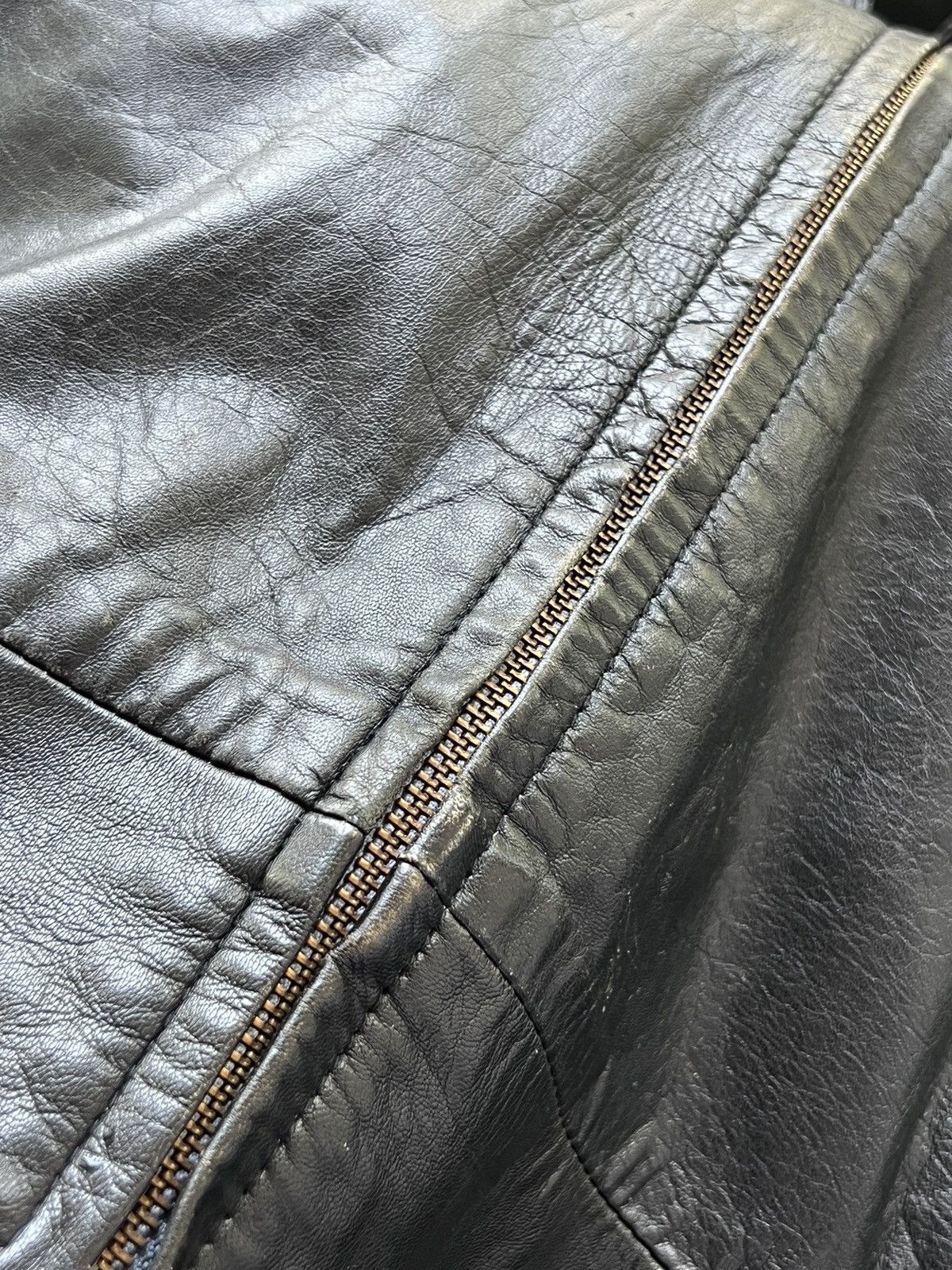 Emporio Armani Emporio Armani Leather Jacket Big Logo Size US M / EU 48-50 / 2 - 23 Thumbnail