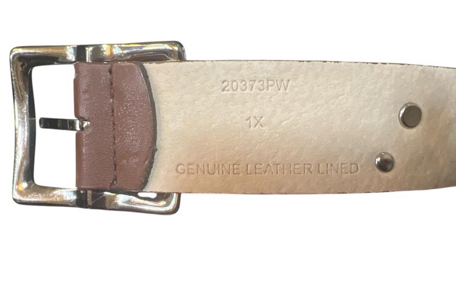 Designer Genuine Leather Line Turquoise And Stud Belt 1X Size ONE SIZE - 2 Thumbnail