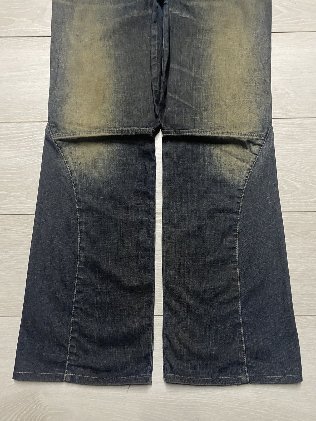 Marithe + Francois Girbaud Marithe Francois Girboud Mud Wash Whisker Super Baggy Size US 34 / EU 50 - 5 Thumbnail