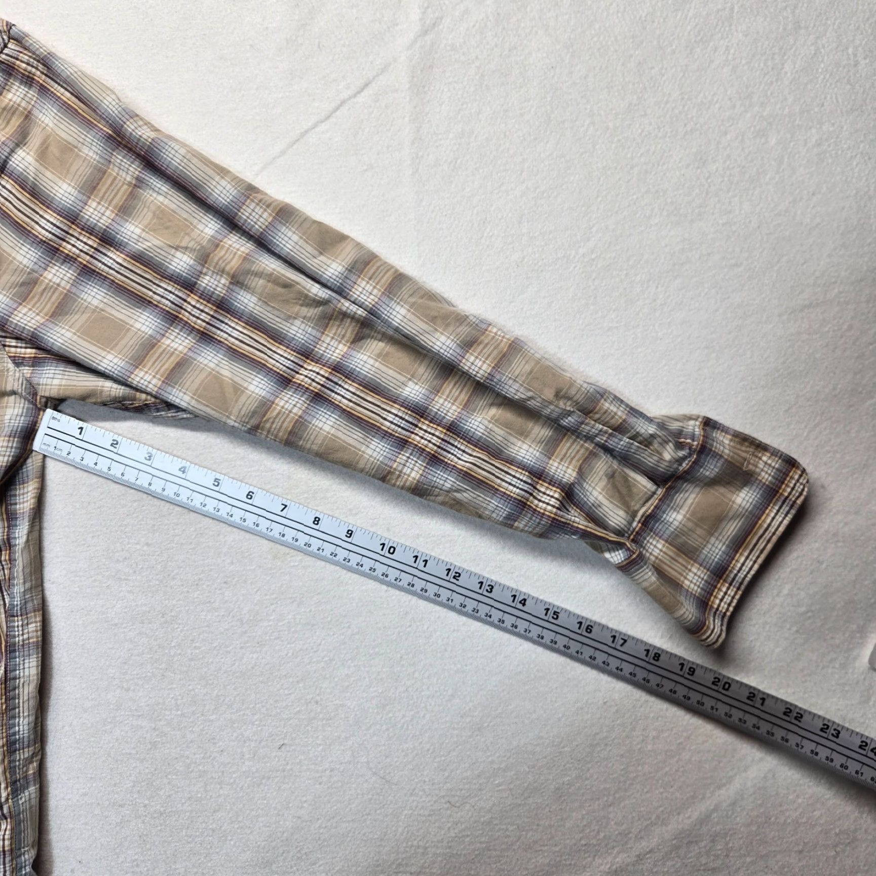 Route 66 VINTAGE Route 66 Brown Plaid Western Button-Up Shirt Adults Large Long Sleeve Casual Outdoor Size US L / EU 52-54 / 3 - 5 Thumbnail