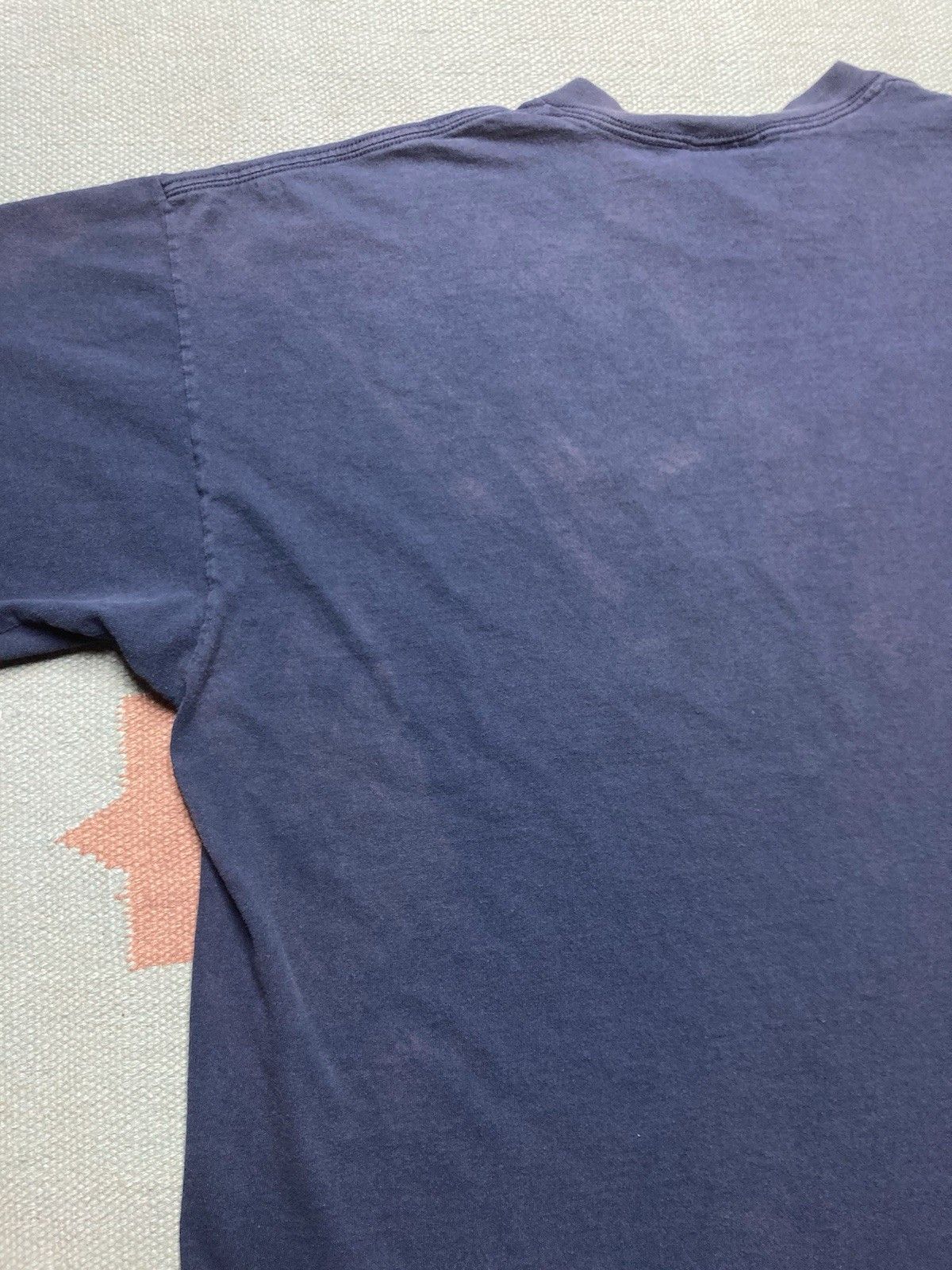 Vintage Nike t shirt embroidered swoosh check navy blue faded XXL Size US XXL / EU 58 / 5 - 9 Thumbnail