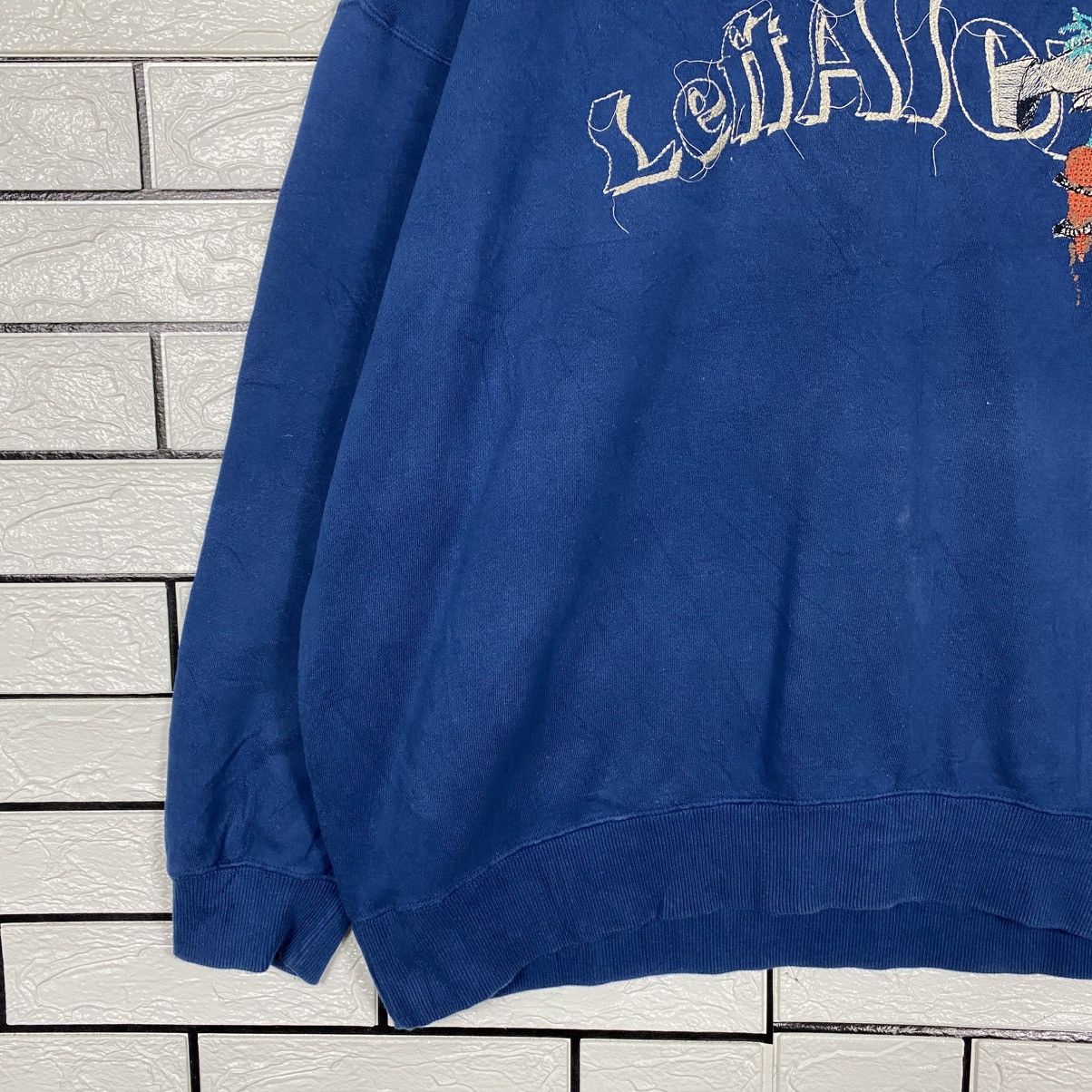 Japanese Brand 📌Vintage Sweatshirt Left Nona Cartoon Big Logo Size US L / EU 52-54 / 3 - 5 Thumbnail