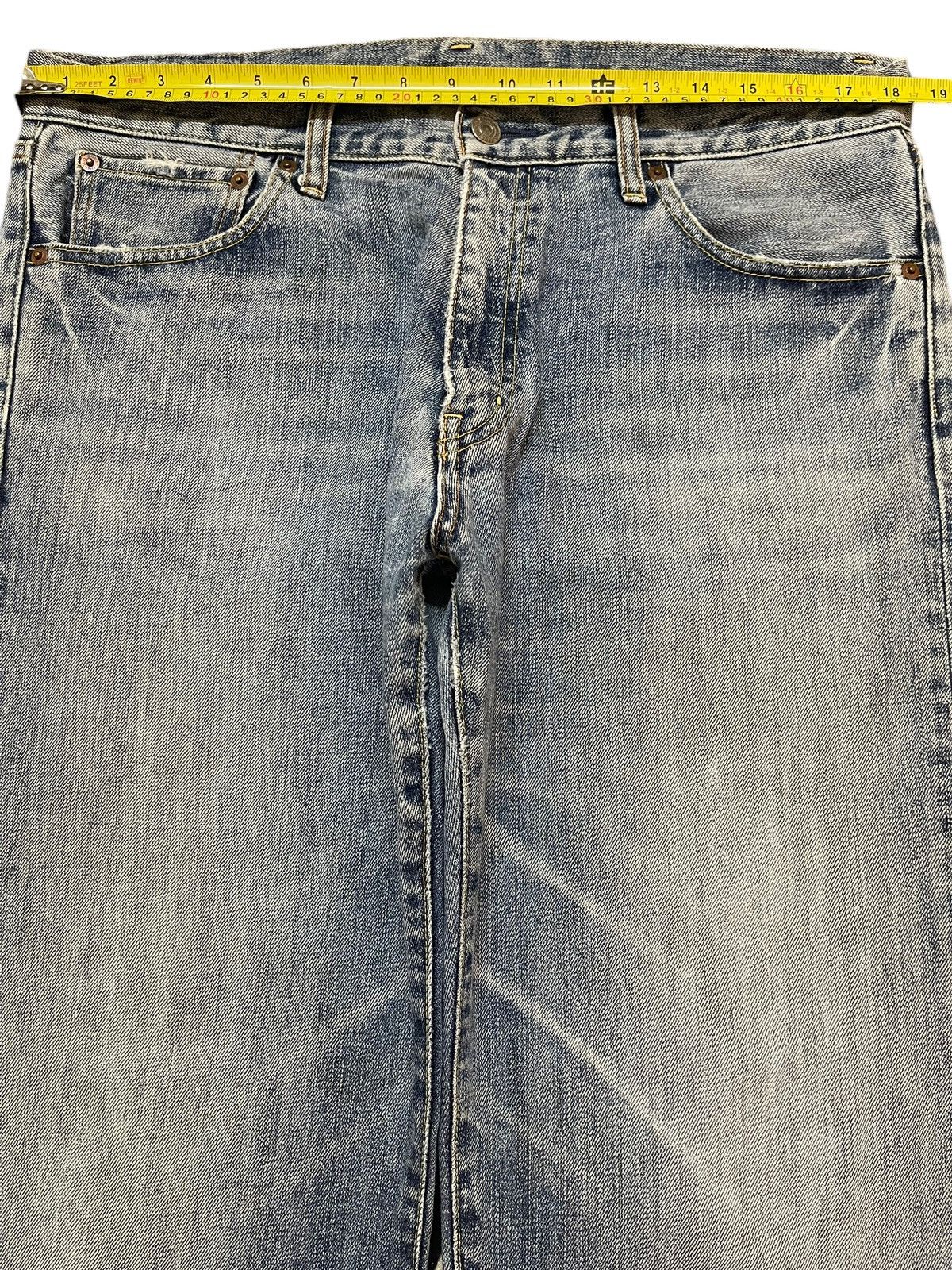 Uniqlo Vintage Y2K Japanese Uniqlo Blue Faded Wash Wide Leg Baggy Size US 36 / EU 52 - 11 Thumbnail