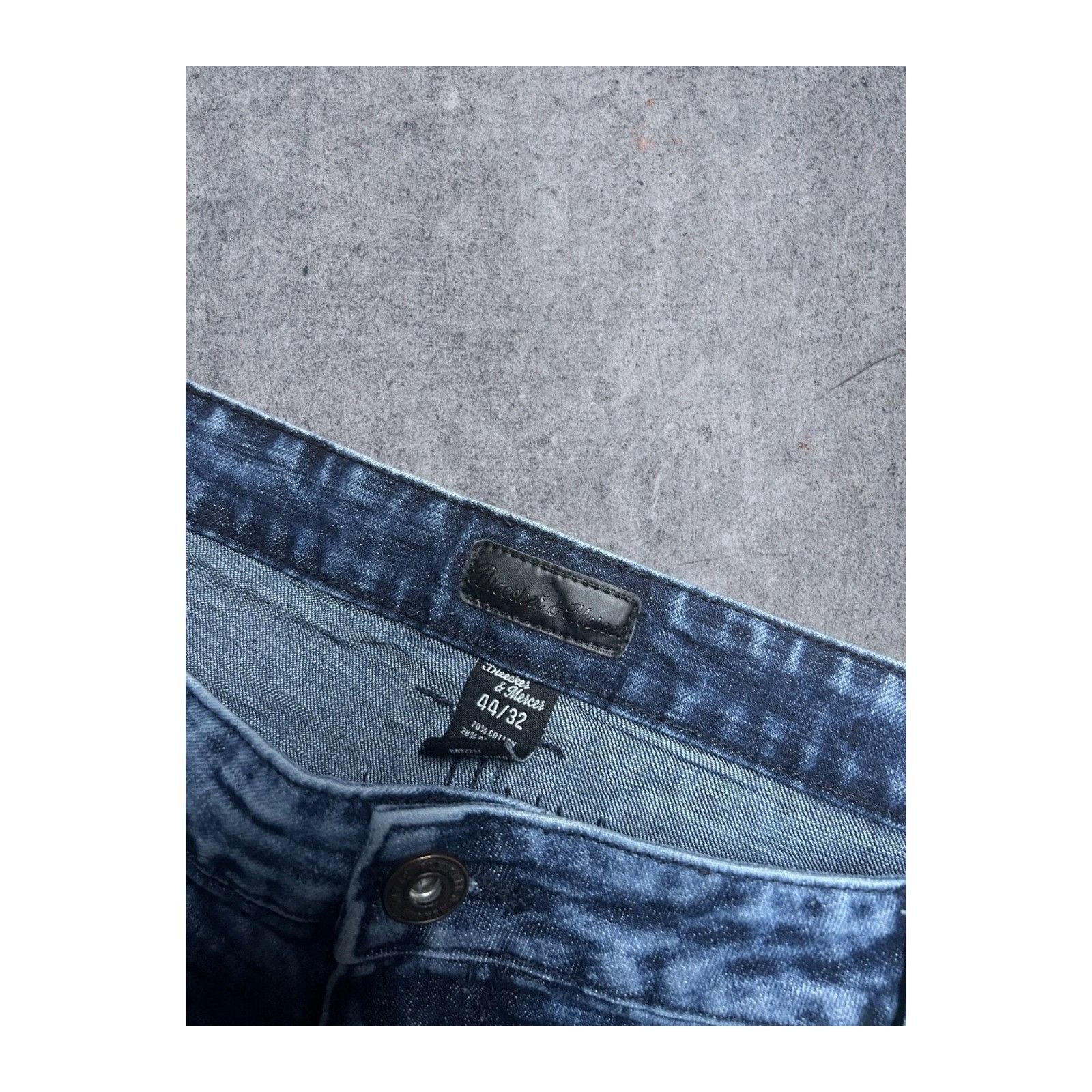 The Mercer Brand Men's Bleecker & Mercer Distressed Jeans with Rips sz 40/34 Size US 40 / EU 56 - 6 Thumbnail