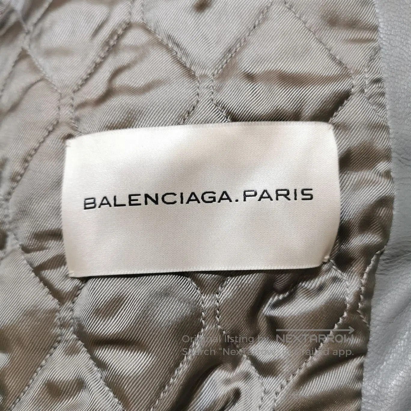 Balenciaga Balenciaga Gray Leather Jacket Fur Collar M. Size US M / EU 48-50 / 2 - 4 Thumbnail