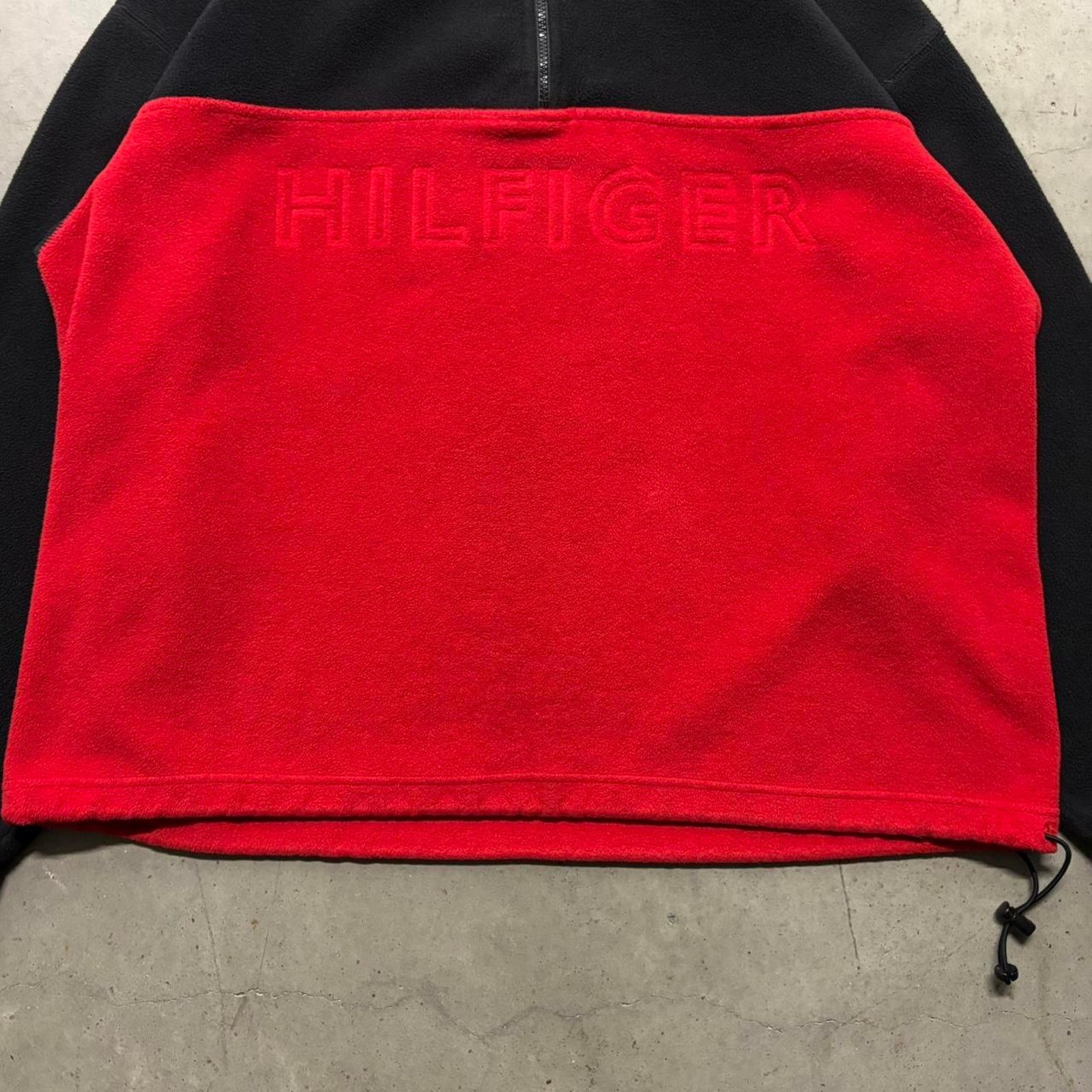 Japanese Brand × Tommy Hilfiger × Vintage Crazy Vintage 90s Tommy Hilfiger 1/4 Zip Fleece Pullover Size US XL / EU 56 / 4 - 4 Thumbnail