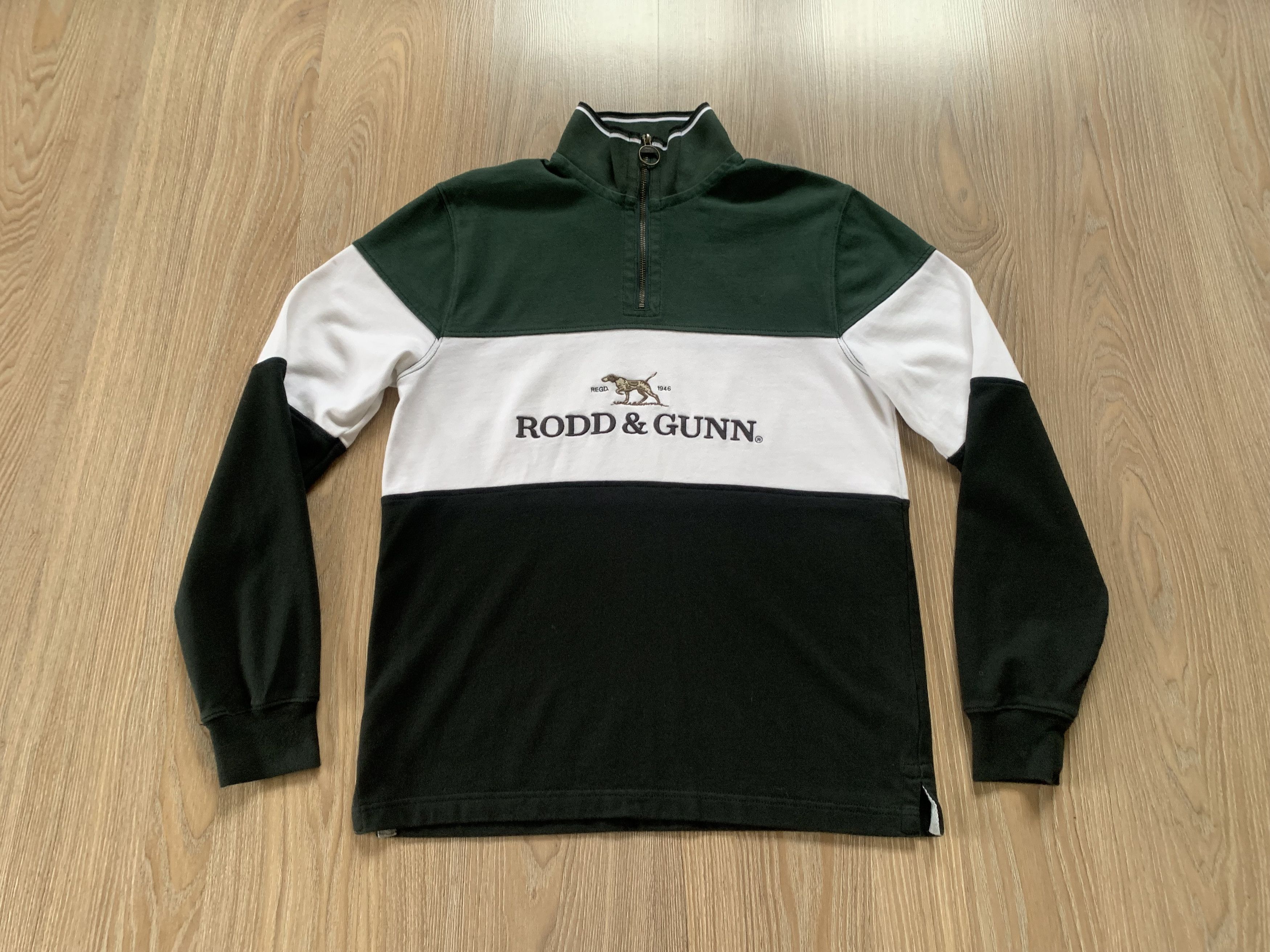 Rodd & Gunn Rodd & Gunn Mens Green Foresters Peak Half Zip Sweatshirt Size US S / EU 44-46 / 1 - 3 Thumbnail