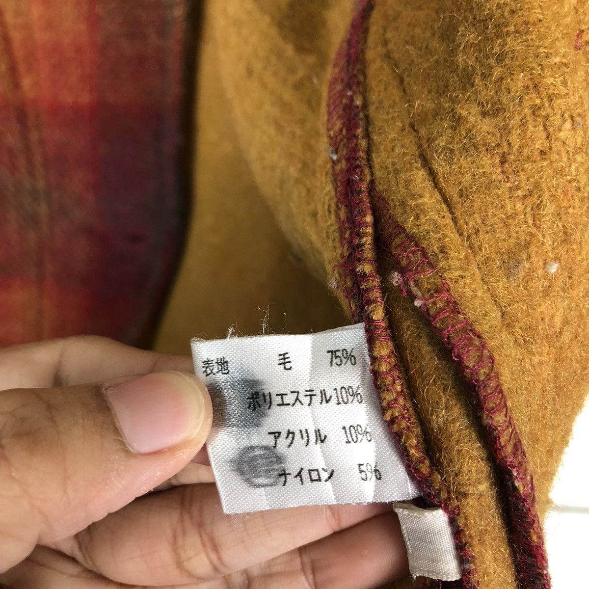 Japanese Brand 🔥VINTAGE BIKER WOOL JACKET PAT HOGUE TARTAN DESIGN Size US M / EU 48-50 / 2 - 18 Thumbnail