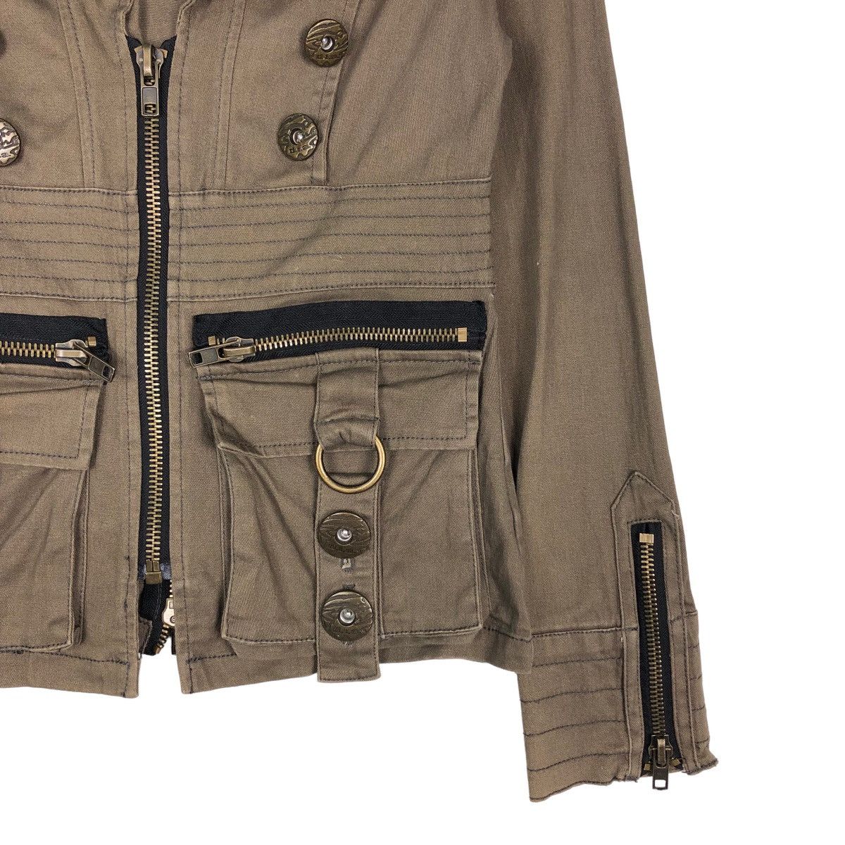 Japanese Brand 🔥Vintage Cropped Biker Jacket DIA Japan Issey Miyake Size US M / EU 48-50 / 2 - 5 Thumbnail