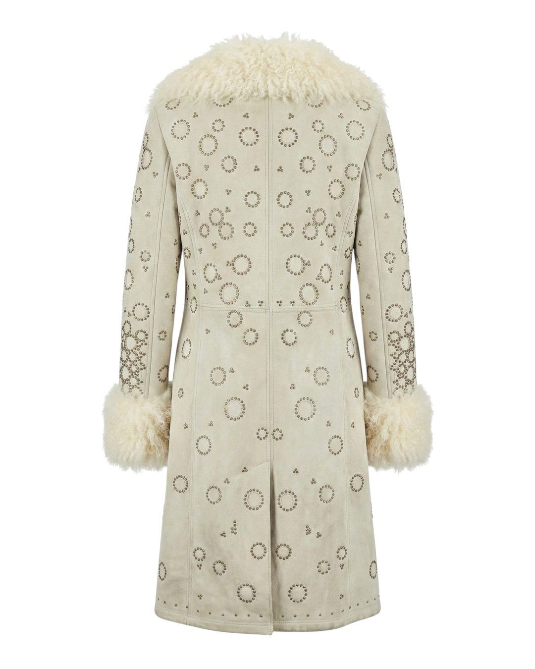 Roberto Cavalli SHEEP FUR SHEARLING LEATHER COAT Size L / US 10 / IT 46 - 2 Thumbnail