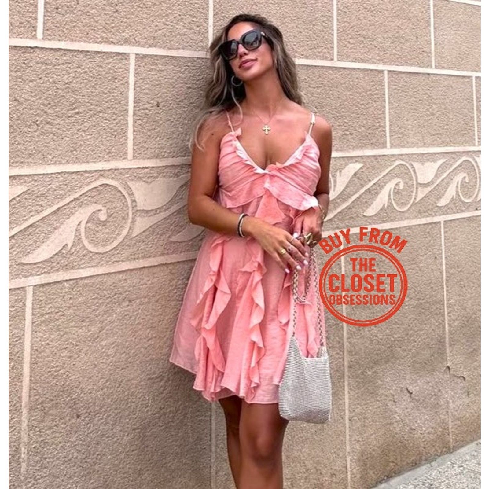 Mango MANGO Ruffle Mini Dress NWT Size L / US 10 / IT 46 - 13 Thumbnail