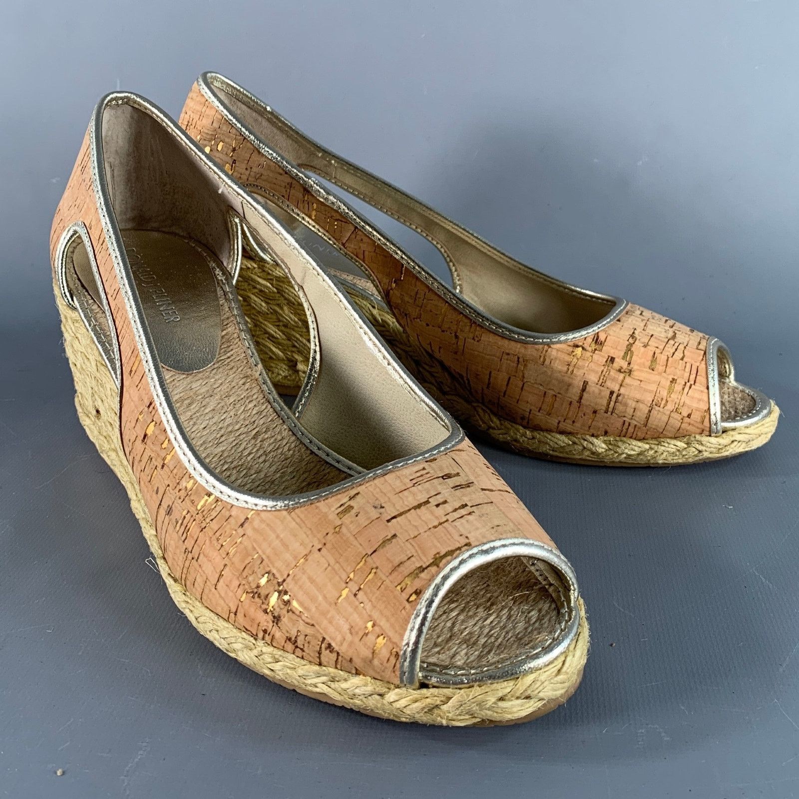 Donald Pliner DONALD J PLINER Size 9 Gold Natural Espadrille Pumps Size US 9 / IT 39 - 1 Thumbnail