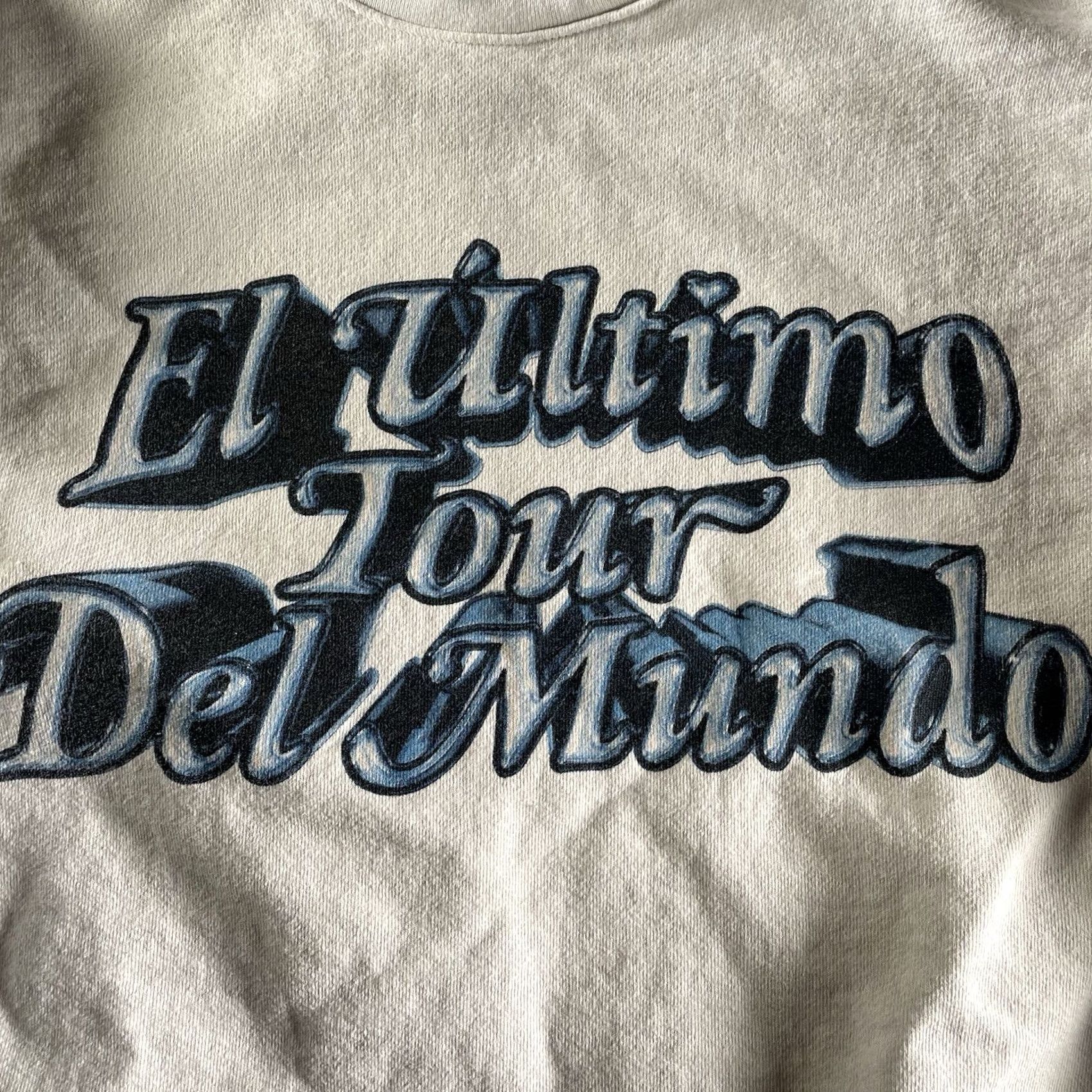 Vintage El Ultimo Tour Del Mundo Sweatshirt L White Music Pullover Crew Neck Long Sleeve Graphic Print Mens Regular Size L btn Size US L / EU 52-54 / 3 - 2 Thumbnail