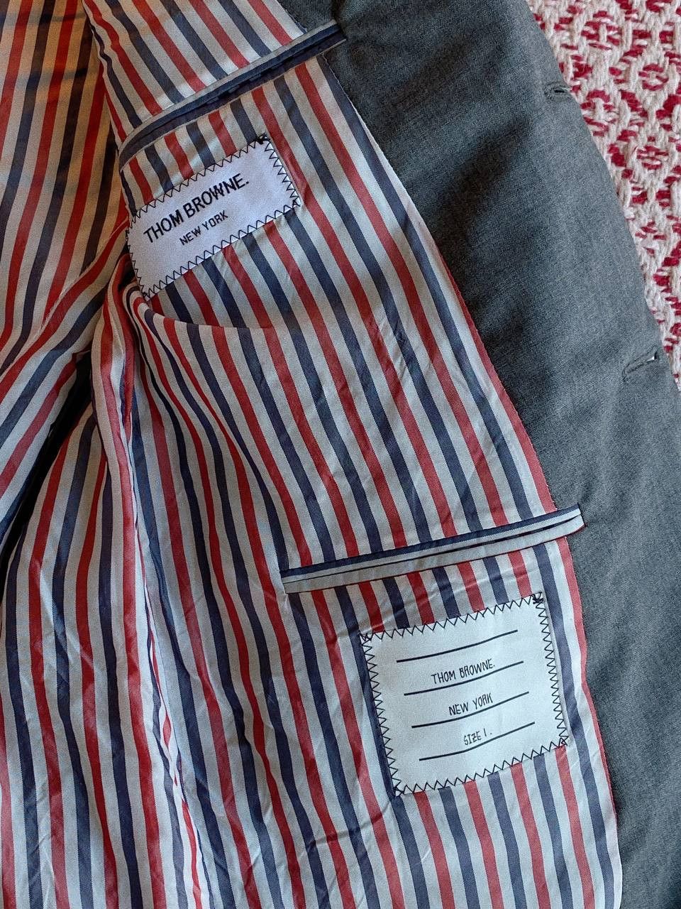 Thom Browne Thom Browne Suit Set Grey Wool Blazer Trousers Size 1 Size 34S - 21 Thumbnail