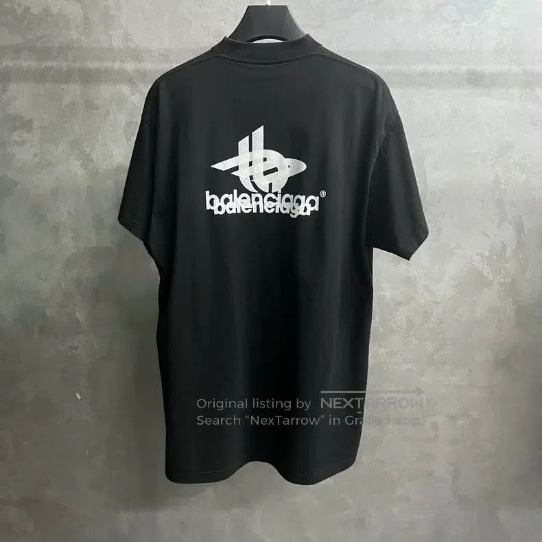 Balenciaga Balenciaga Black Letter Print Crew Neck Short Sleeve T-Shi Size US S / EU 44-46 / 1 - 5 Thumbnail