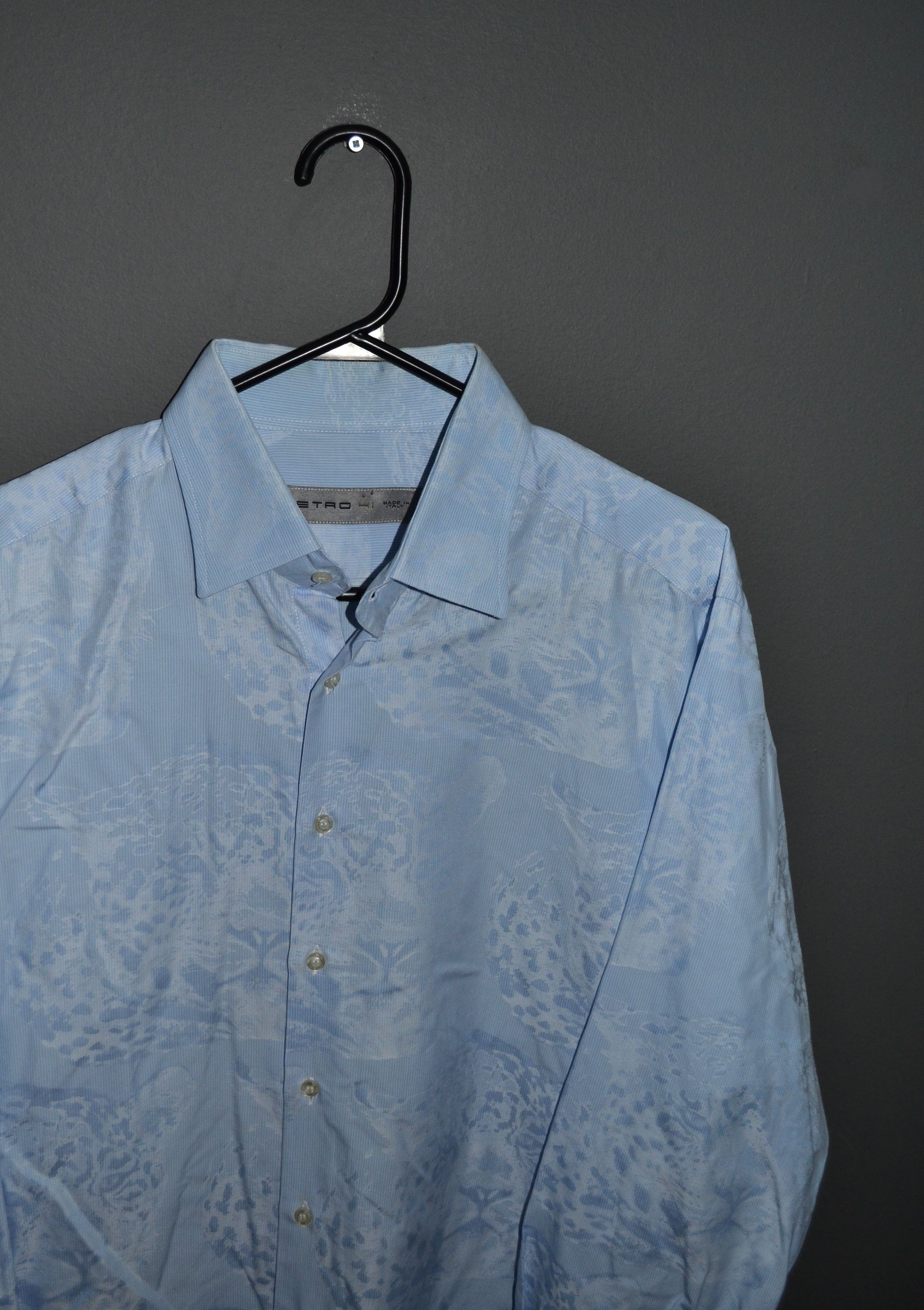 Etro Etro 41 size M-L Jacqurd Leopart or Cheetah Shirt Size US M / EU 48-50 / 2 - 2 Thumbnail