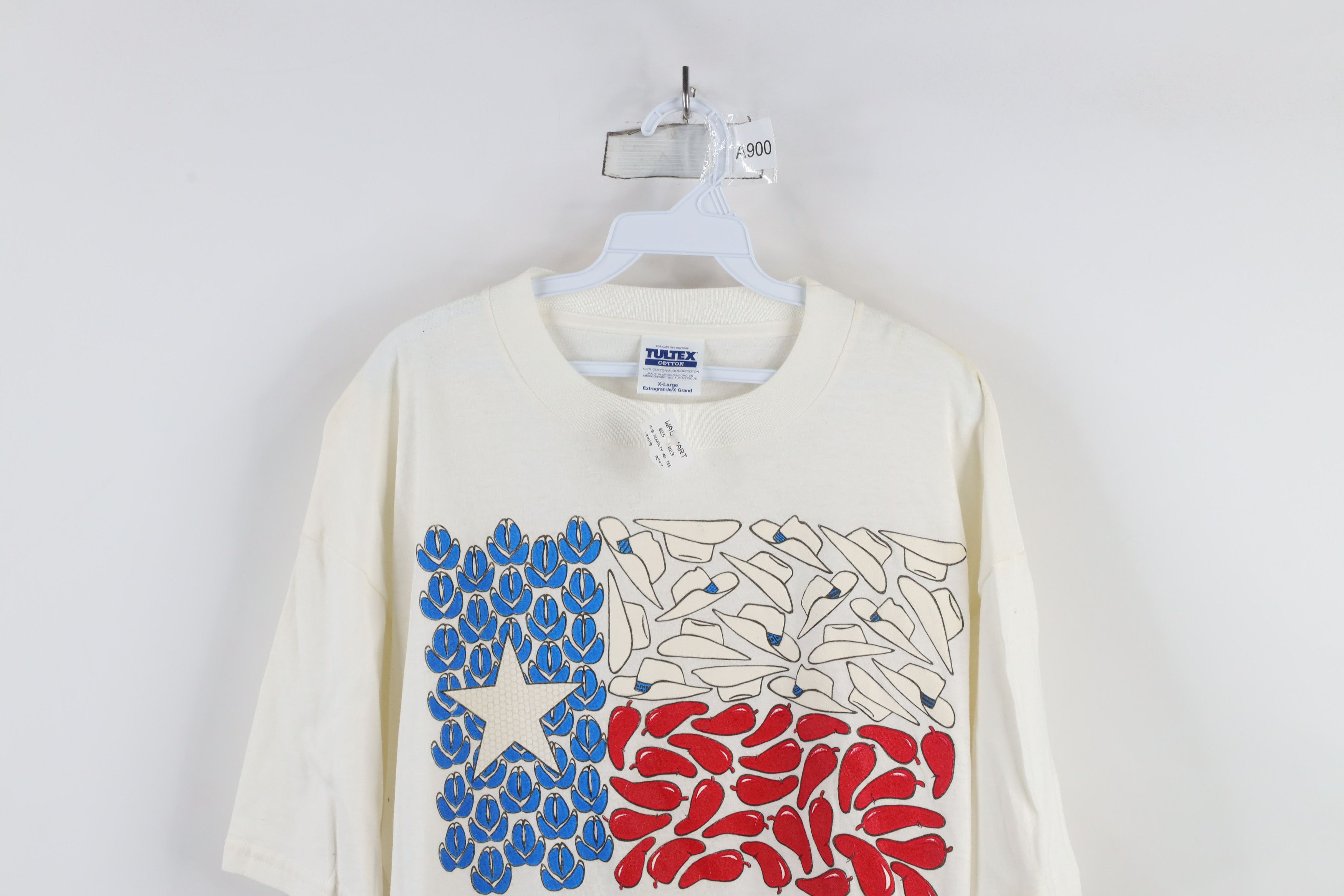 Other Deadstock Vintage 90s Streetwear Texas Flag Cowboy T-Shirt Size US XXL / EU 58 / 5 - 2 Thumbnail