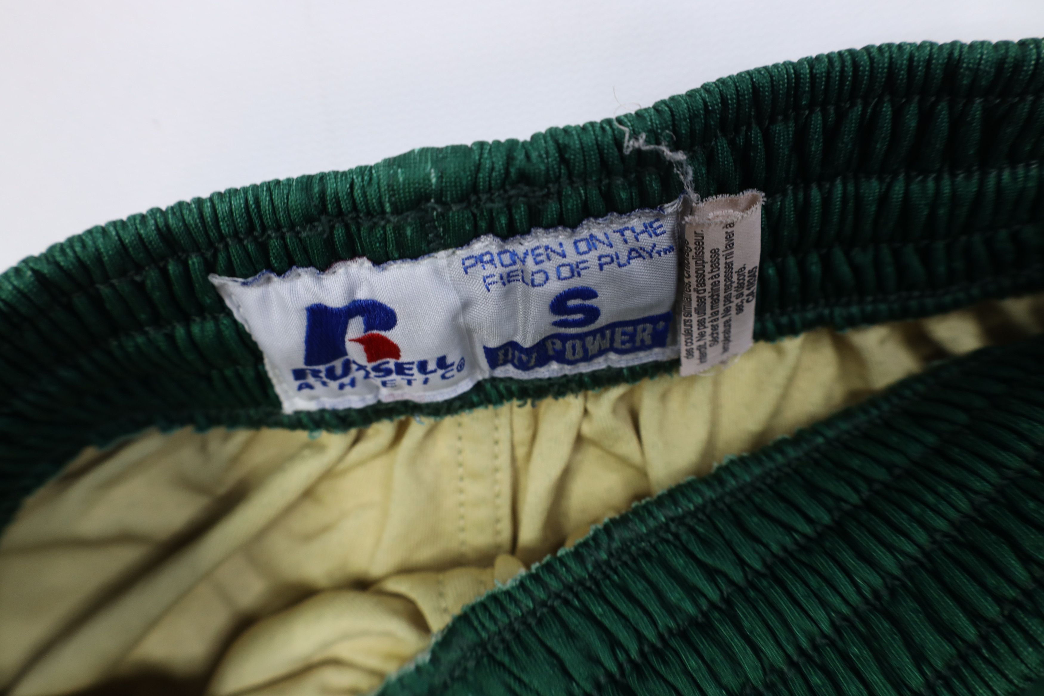 Russell Athletic Vintage 90s Y2K Russell Athletic Gym Basketball Shorts Green Size US 30 / EU 46 - 6 Thumbnail