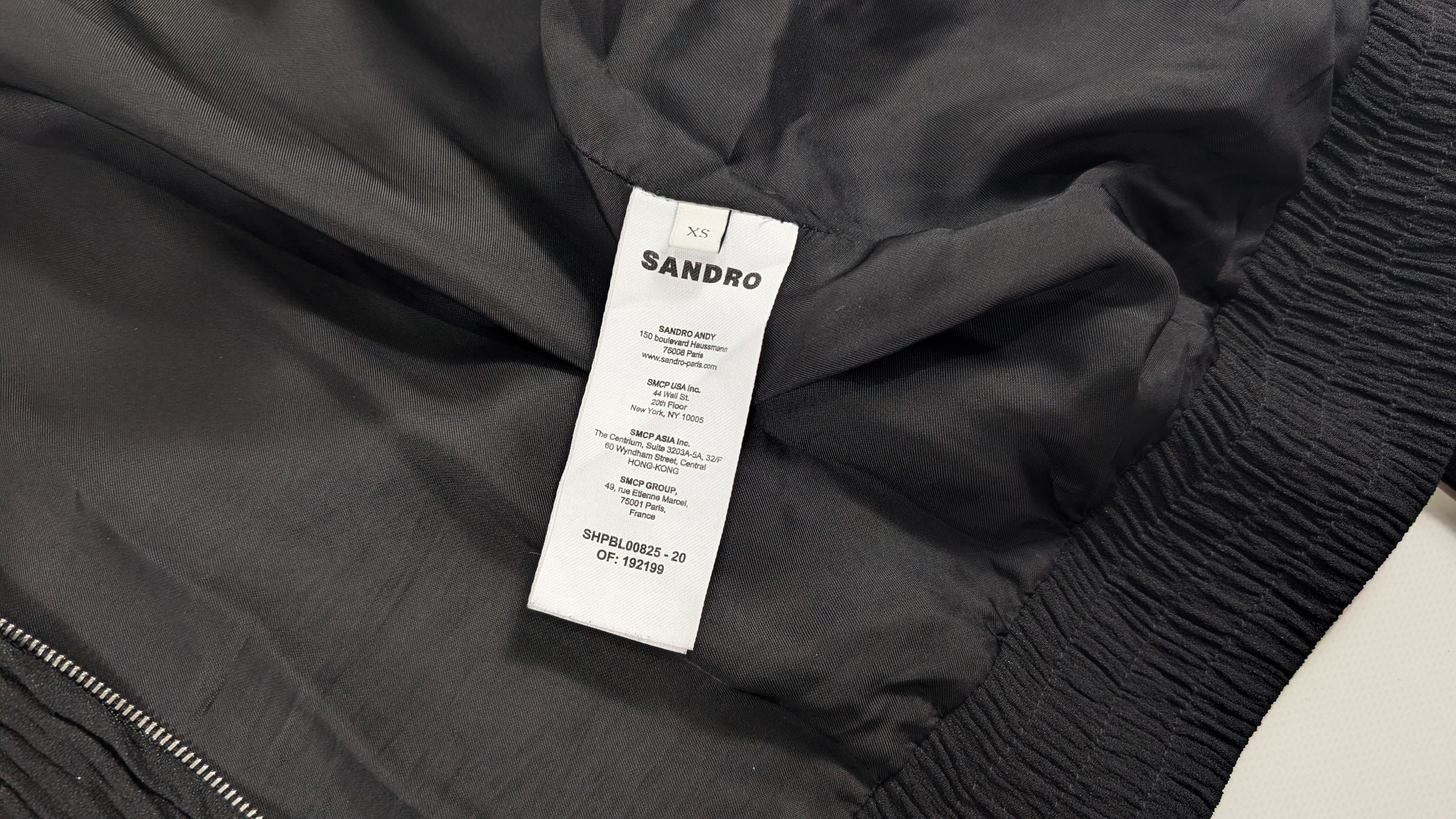 Sandro Sandro Crinkled Crepe Overshirt Viscose Acetate Jacket Size US XS / EU 42 / 0 - 7 Thumbnail