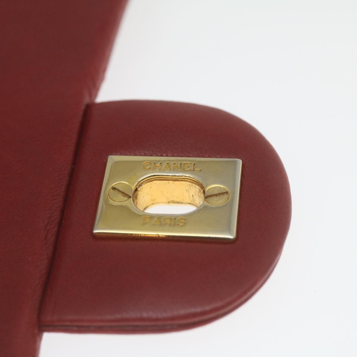 Chanel CHANEL Mini Matelasse Chain Flap Hand Bag Lamb Skin Red Size ONE SIZE - 9 Thumbnail