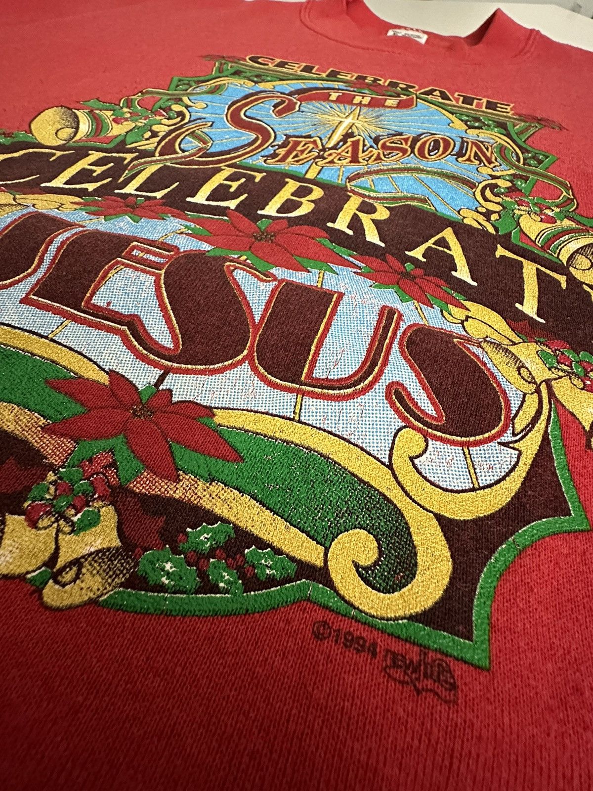 Vintage Vintage 1994 Christmas Szn Celebrate Jesus Crewneck XL Size US XL / EU 56 / 4 - 3 Thumbnail