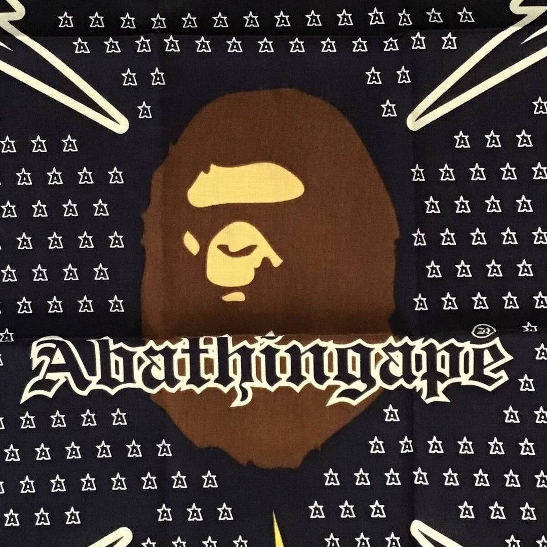 Bape × Nigo BAPE STA logo bandana navy a bathing ape star NIGO Size ONE SIZE - 2 Thumbnail